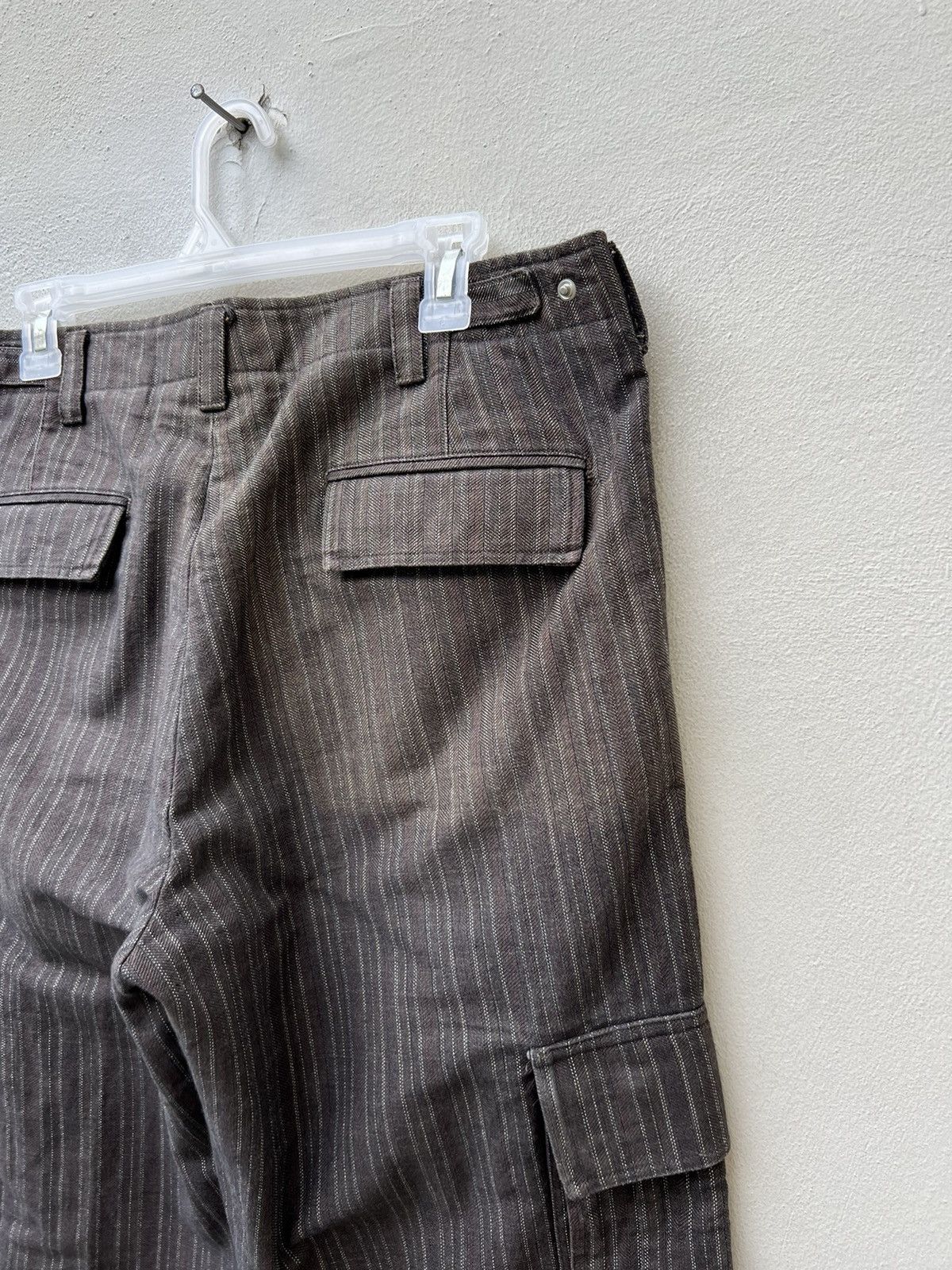 Incotex Vintage G.T.A Striped Thick Cargo Trouser Pant Size US 32 / EU 48 - 11 Thumbnail
