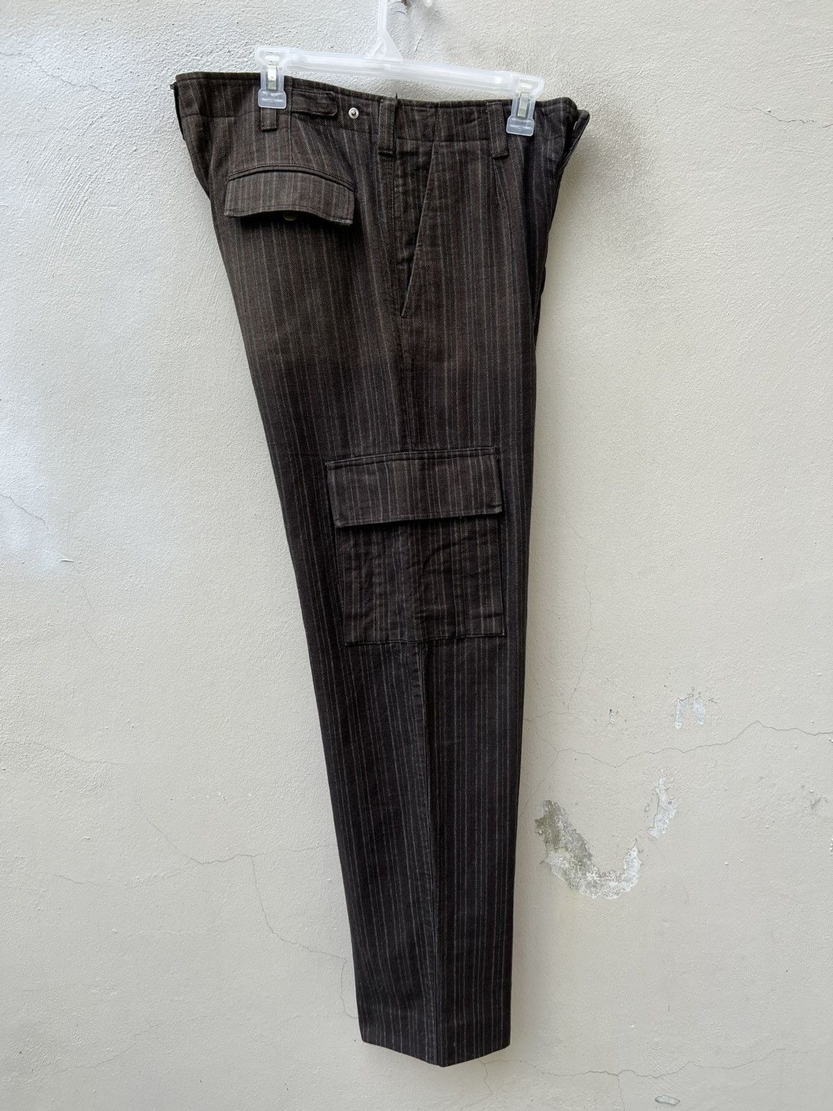 Incotex Vintage G.T.A Striped Thick Cargo Trouser Pant Size US 32 / EU 48 - 13 Thumbnail