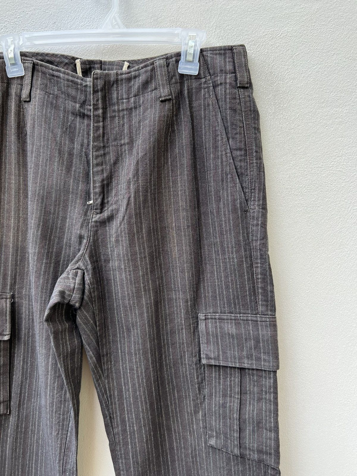 Incotex Vintage G.T.A Striped Thick Cargo Trouser Pant Size US 32 / EU 48 - 6 Thumbnail