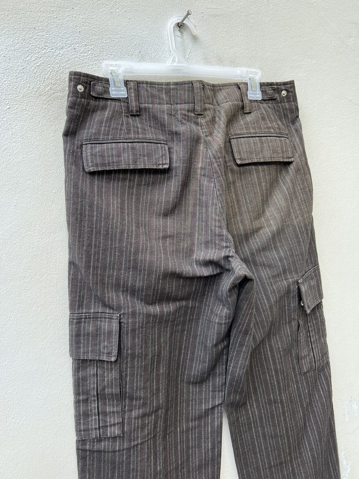 Incotex Vintage G.T.A Striped Thick Cargo Trouser Pant Size US 32 / EU 48 - 9 Thumbnail