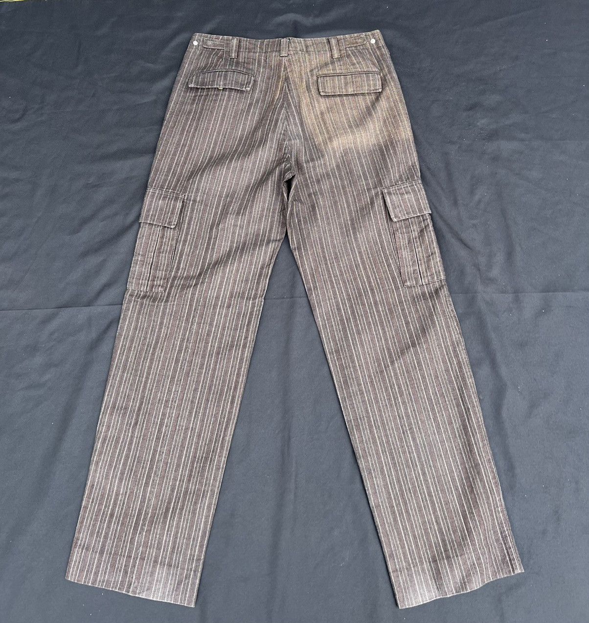 Incotex Vintage G.T.A Striped Thick Cargo Trouser Pant Size US 32 / EU 48 - 23 Thumbnail