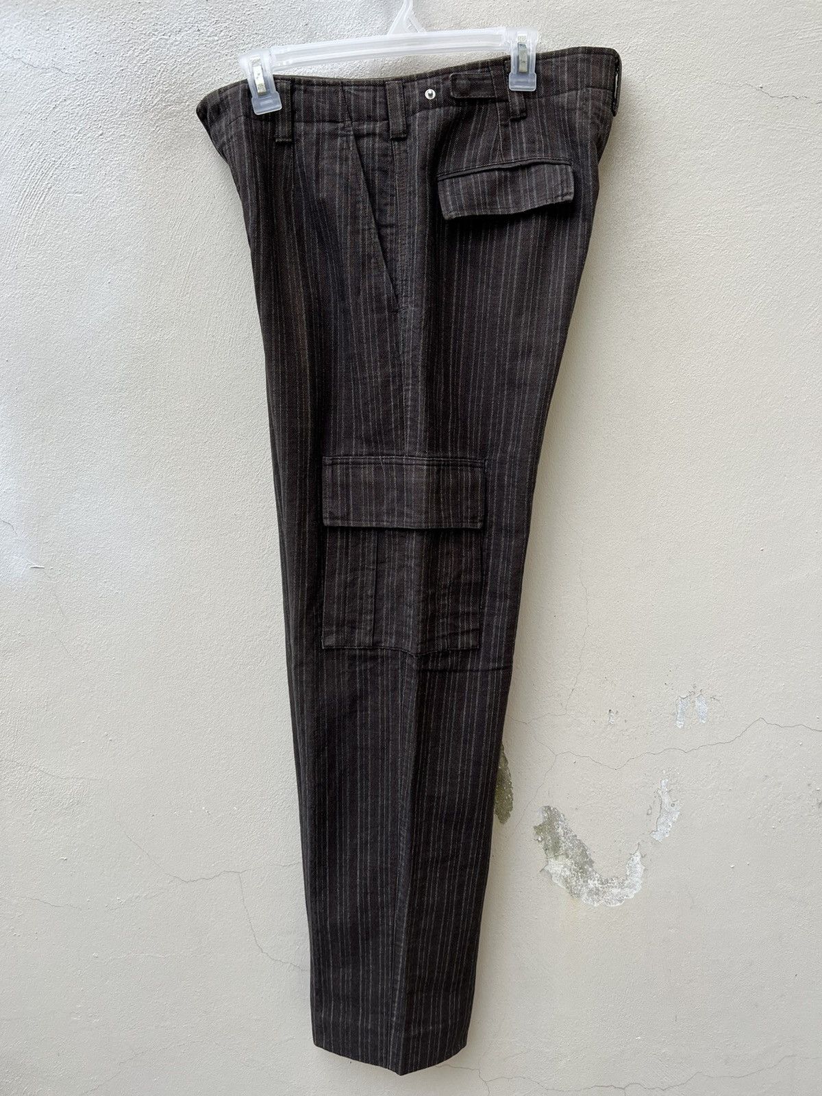 Incotex Vintage G.T.A Striped Thick Cargo Trouser Pant Size US 32 / EU 48 - 15 Thumbnail