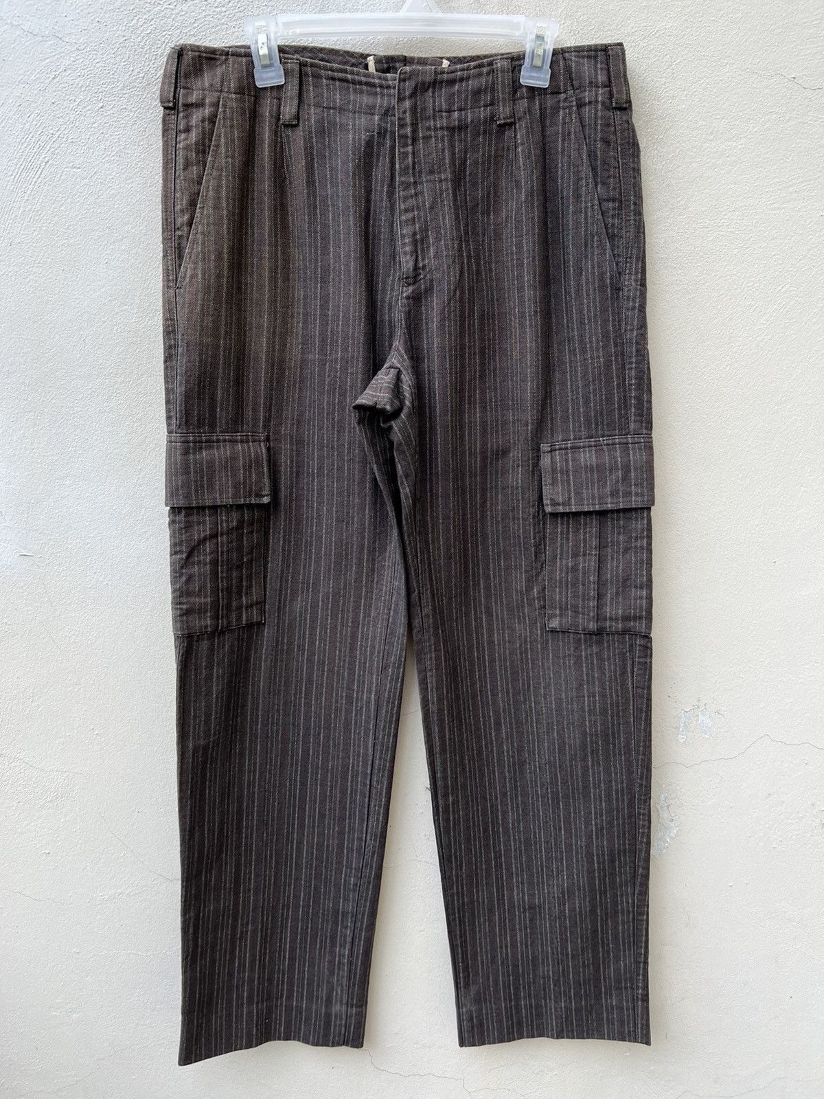 Incotex Vintage G.T.A Striped Thick Cargo Trouser Pant Size US 32 / EU 48 - 1 Thumbnail