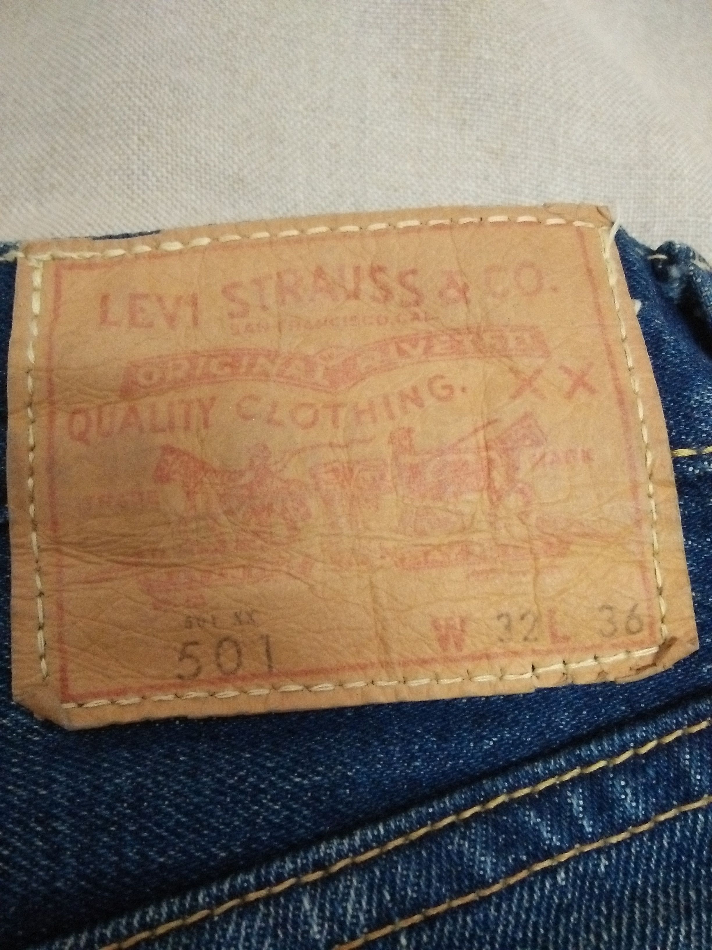 Comme des Garcons Levis 501 Big 'E' CDG JUNYA WATANABE Denim (B191) w32 Size US 32 / EU 48 - 12 Thumbnail