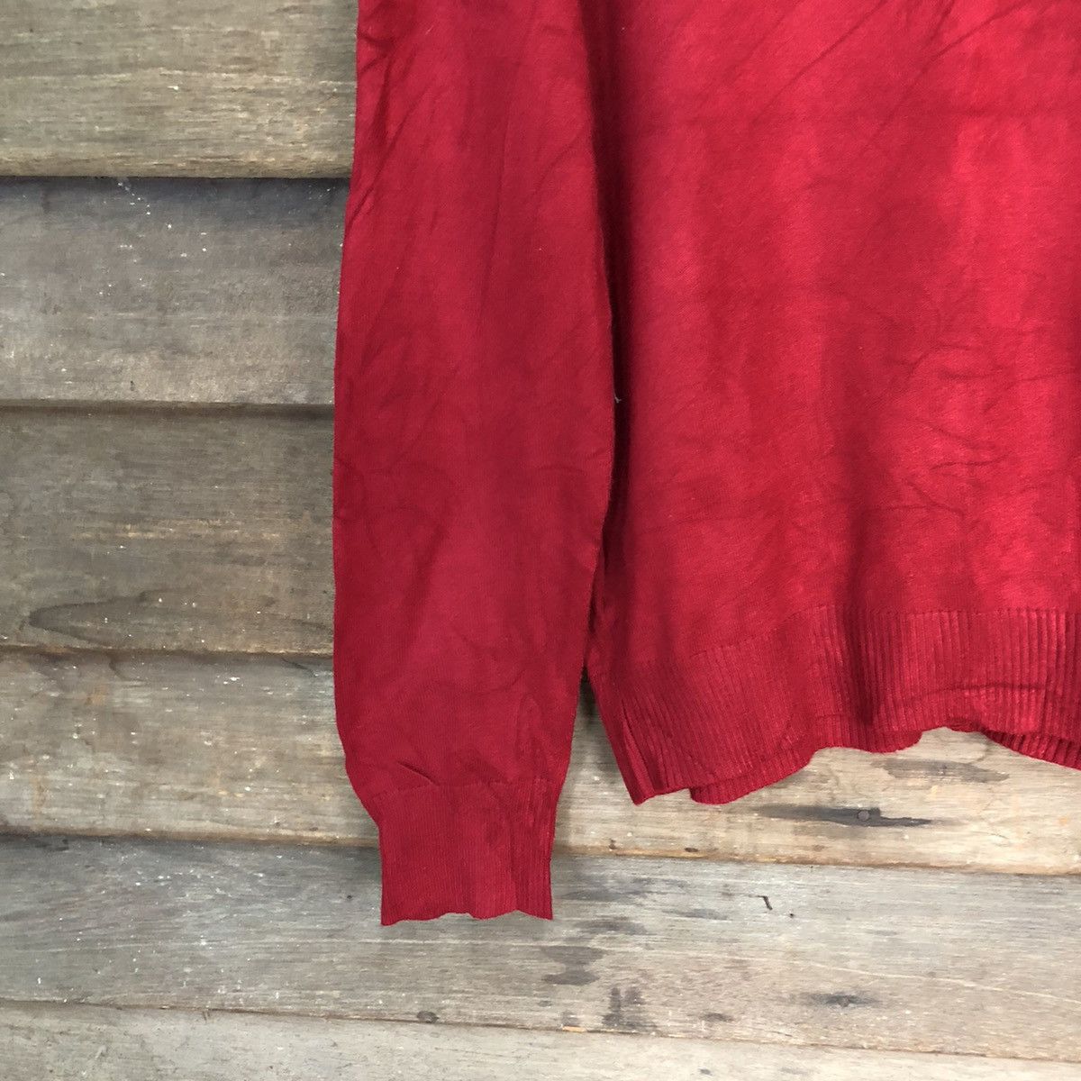 Japanese Brand HKW London Maroon Patterned Cardigans #7276 Size M / US 6-8 / IT 42-44 - 10 Thumbnail