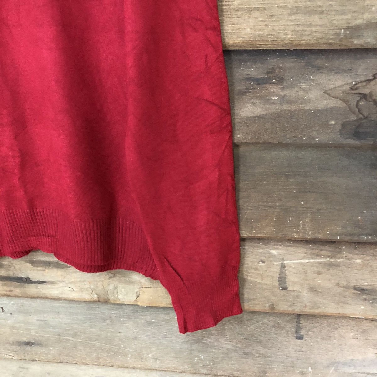 Japanese Brand HKW London Maroon Patterned Cardigans #7276 Size M / US 6-8 / IT 42-44 - 11 Thumbnail