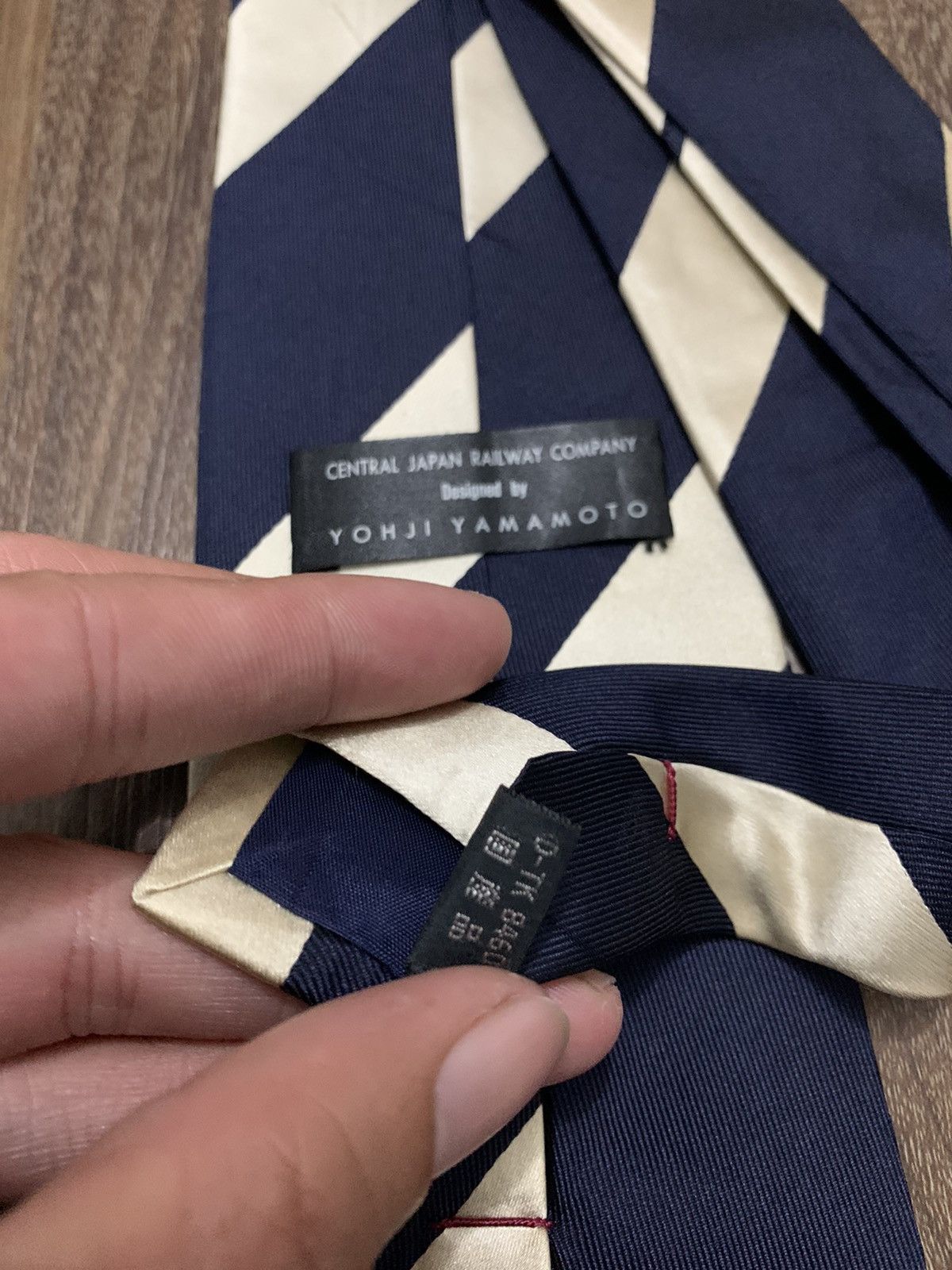 Yohji Yamamoto YOHJI YAMAMOTO TIE twill silk japanese brand stripe design Size ONE SIZE - 5 Thumbnail