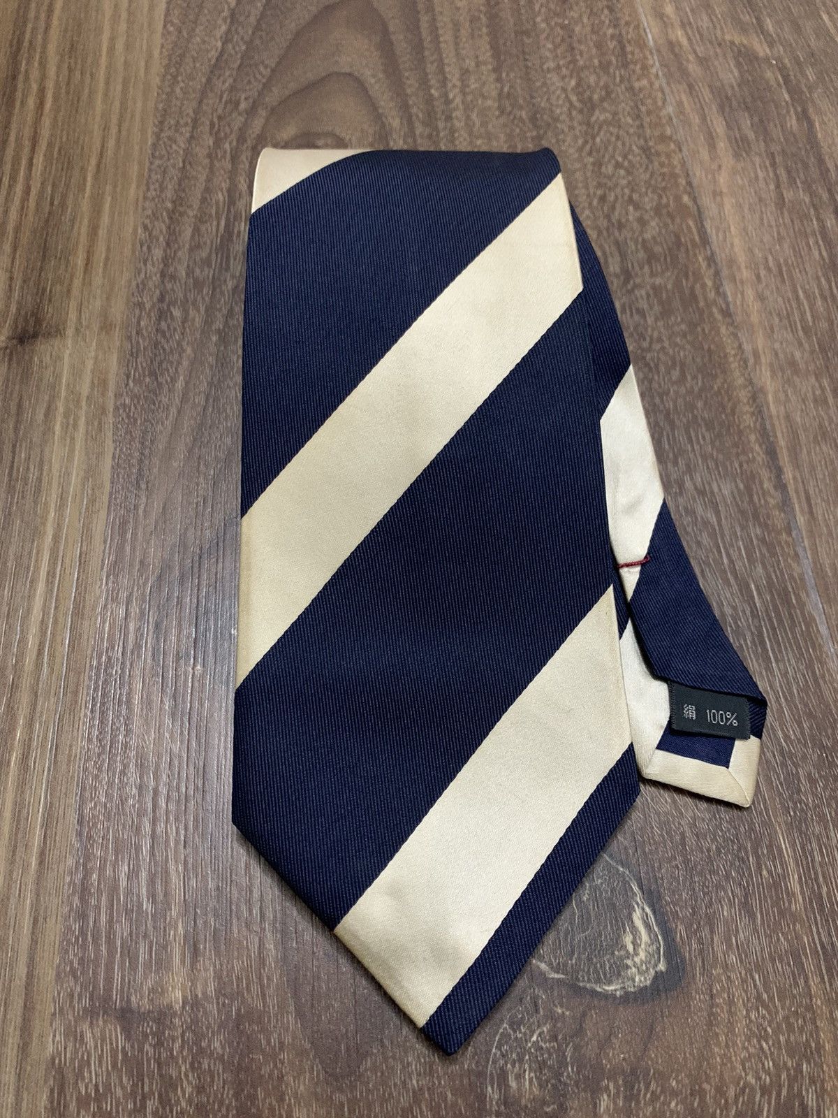 Yohji Yamamoto YOHJI YAMAMOTO TIE twill silk japanese brand stripe design Size ONE SIZE - 1 Thumbnail