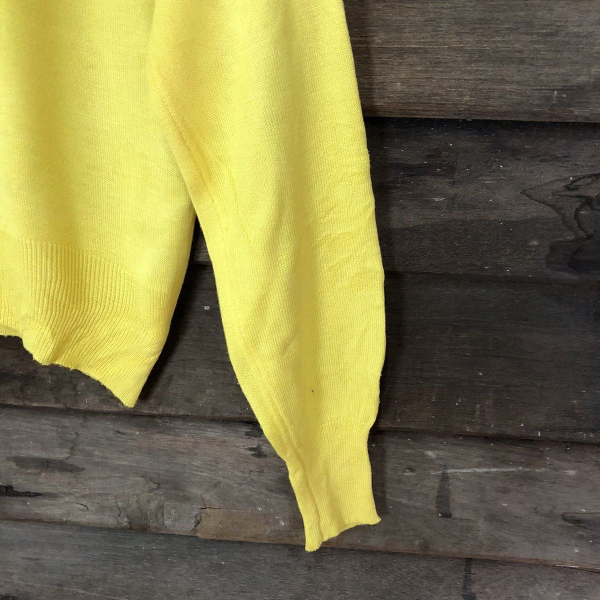 Japanese Brand Melme Yellow Patterned Cardigans #7275 Size M / US 6-8 / IT 42-44 - 11 Thumbnail
