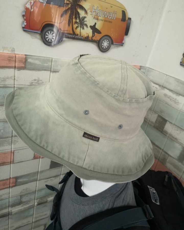 Montbell × Vintage VINTAGE MONTBELL 2TONE WIDE BRIM OUTDOOR HAT Size ONE SIZE - 17 Thumbnail