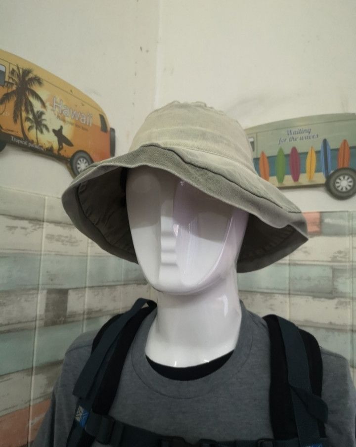 Montbell × Vintage VINTAGE MONTBELL 2TONE WIDE BRIM OUTDOOR HAT Size ONE SIZE - 14 Thumbnail