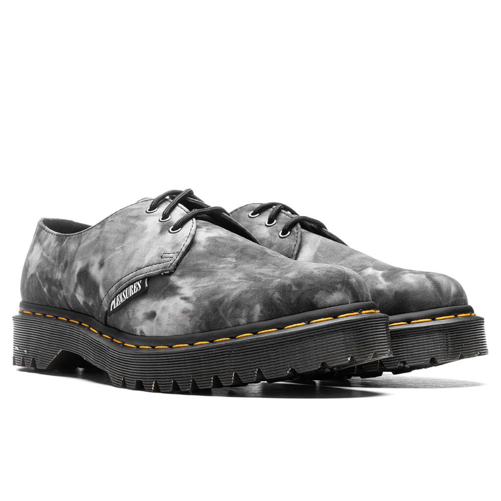 Dr. Martens × Pleasures Dr. Martens x Pleasures 1461 Bex - Black/White Tie Dye Size US 12 / EU 45 - 3 Thumbnail