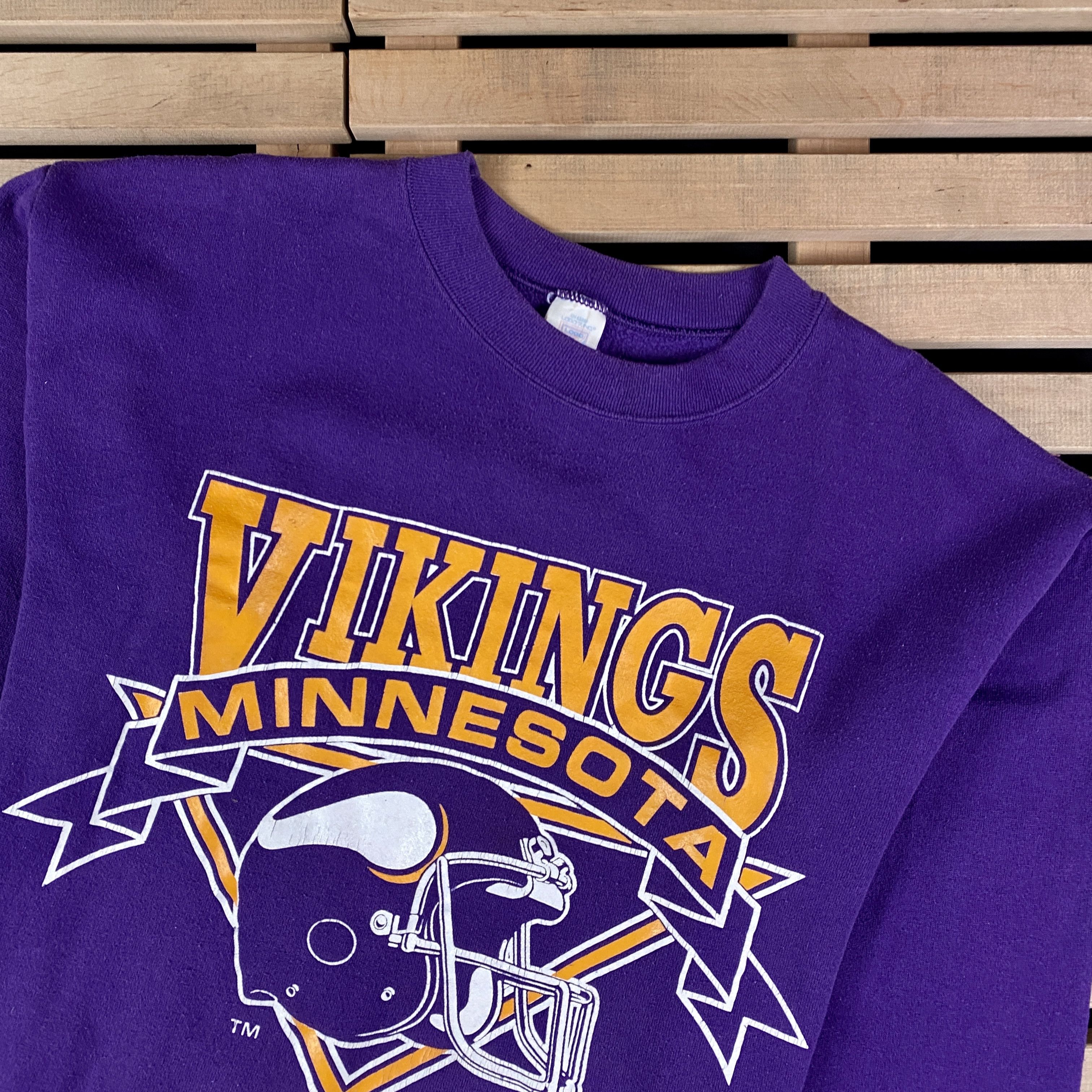 NFL × Vintage Mens Vintage Sweatshirt Vikings Mennesota Size XL USA Size US XL / EU 56 / 4 - 2 Thumbnail