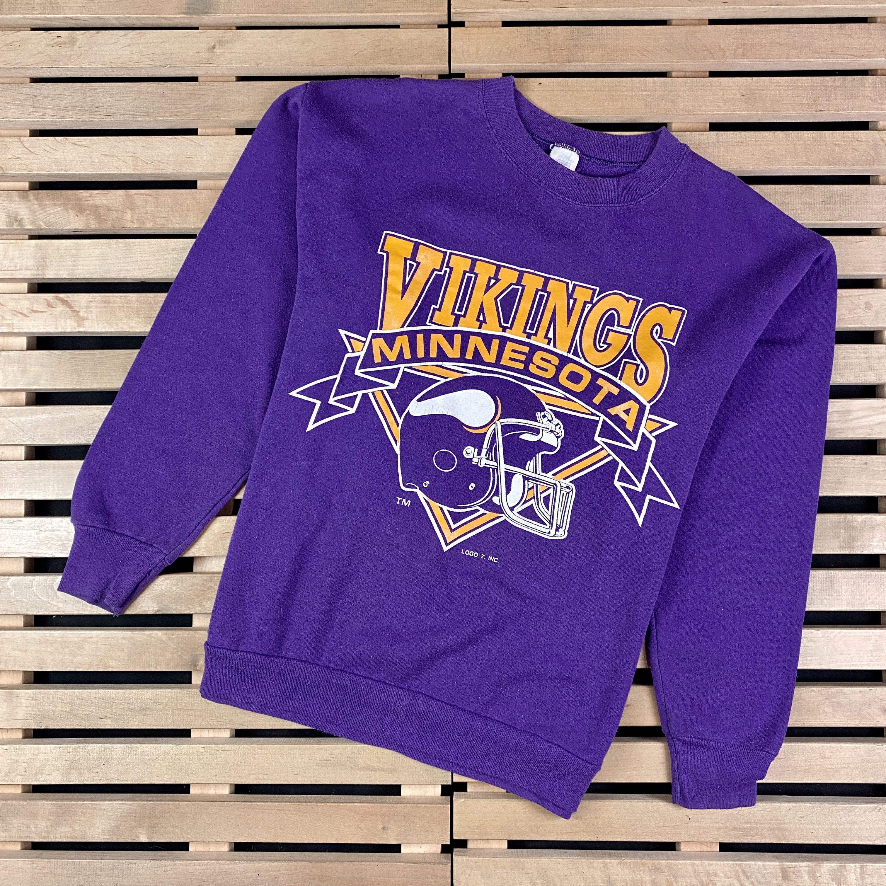 NFL × Vintage Mens Vintage Sweatshirt Vikings Mennesota Size XL USA Size US XL / EU 56 / 4 - 1 Thumbnail