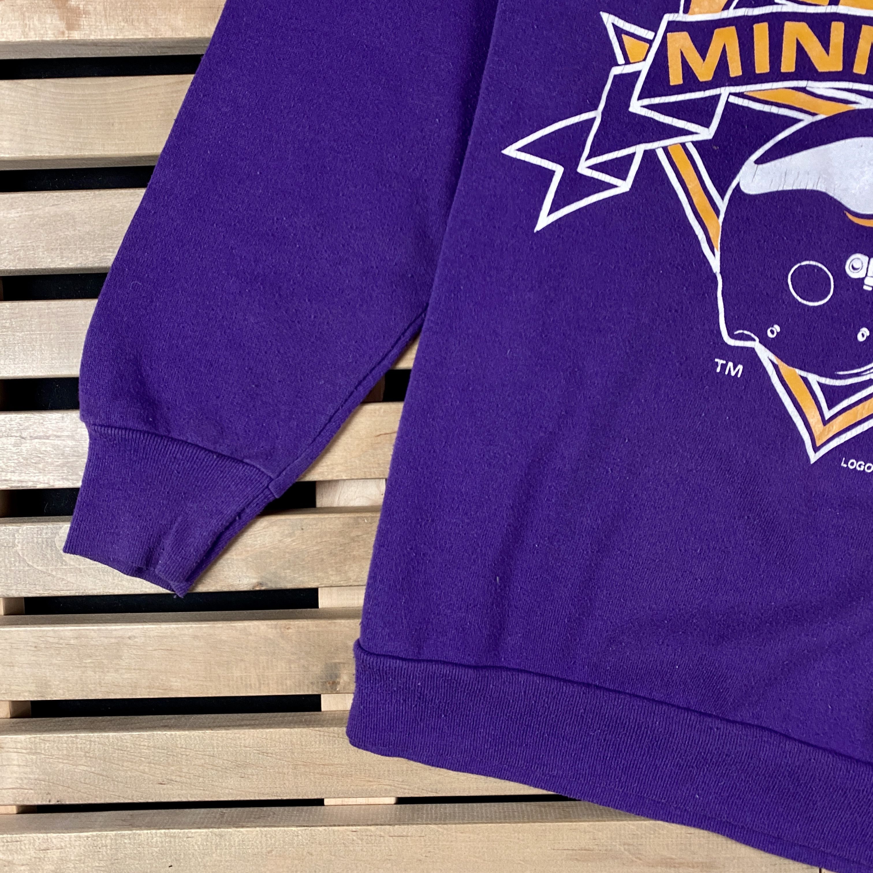 NFL × Vintage Mens Vintage Sweatshirt Vikings Mennesota Size XL USA Size US XL / EU 56 / 4 - 3 Thumbnail