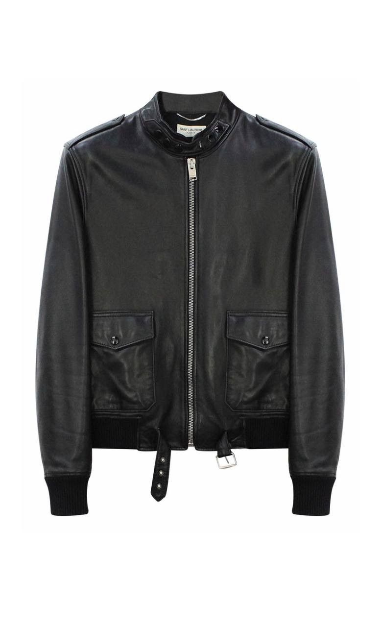 Saint Laurent Paris GRAIL! Saint Laurent Paris Leather Bomber Biker ...