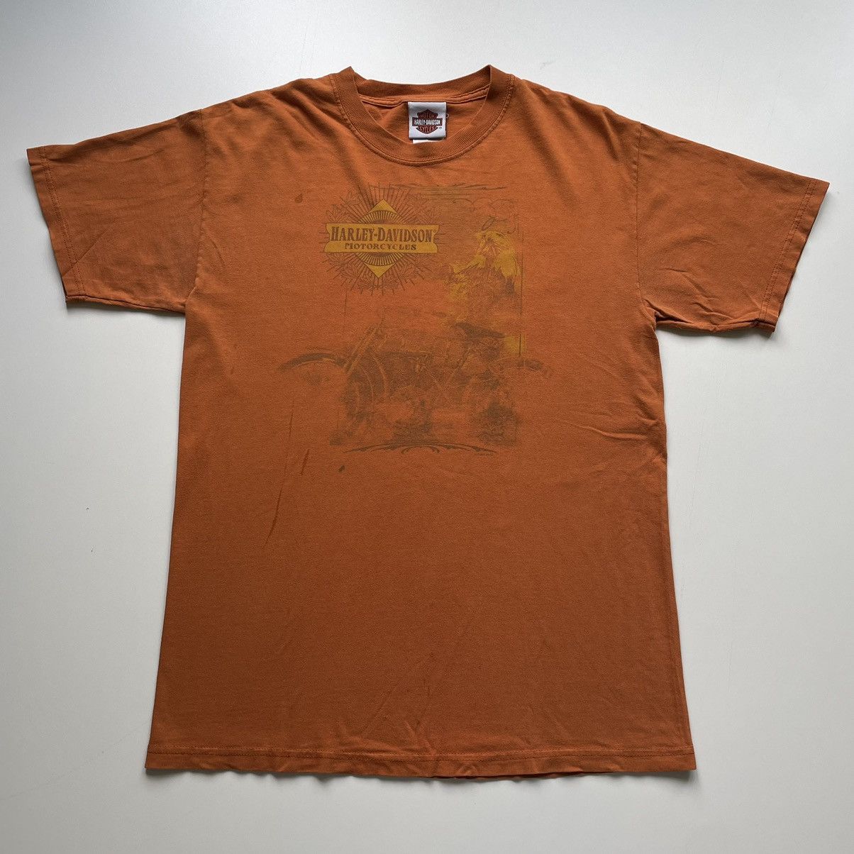 00'S Harley-Davidson Motorcycle Bike T-shirt Made in USA Men's L size /eaa523871