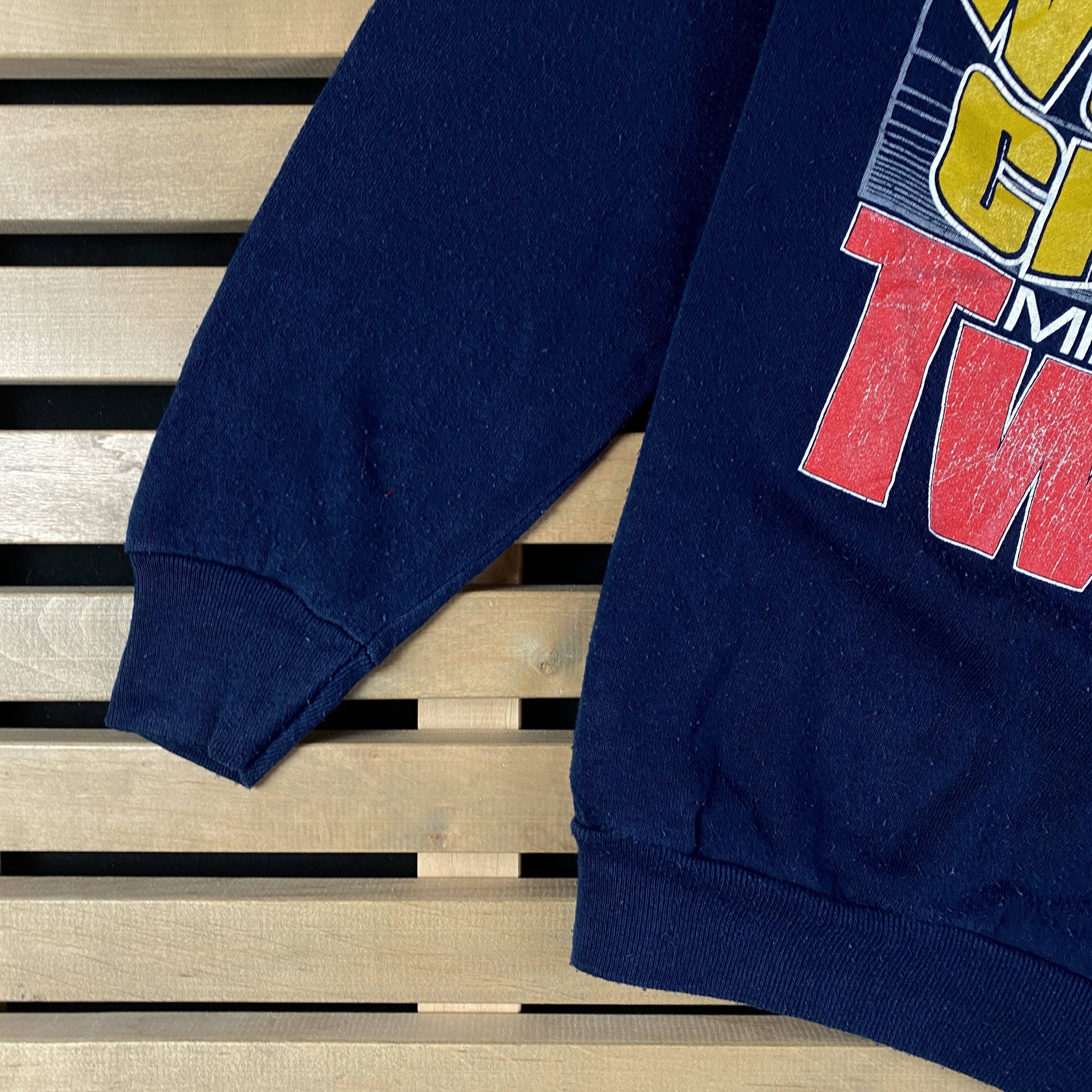 MLB × Twins × Vintage Mens Vintage Sweatshirt MLB Twins Minnesota 1991 Size M Size US M / EU 48-50 / 2 - 3 Thumbnail
