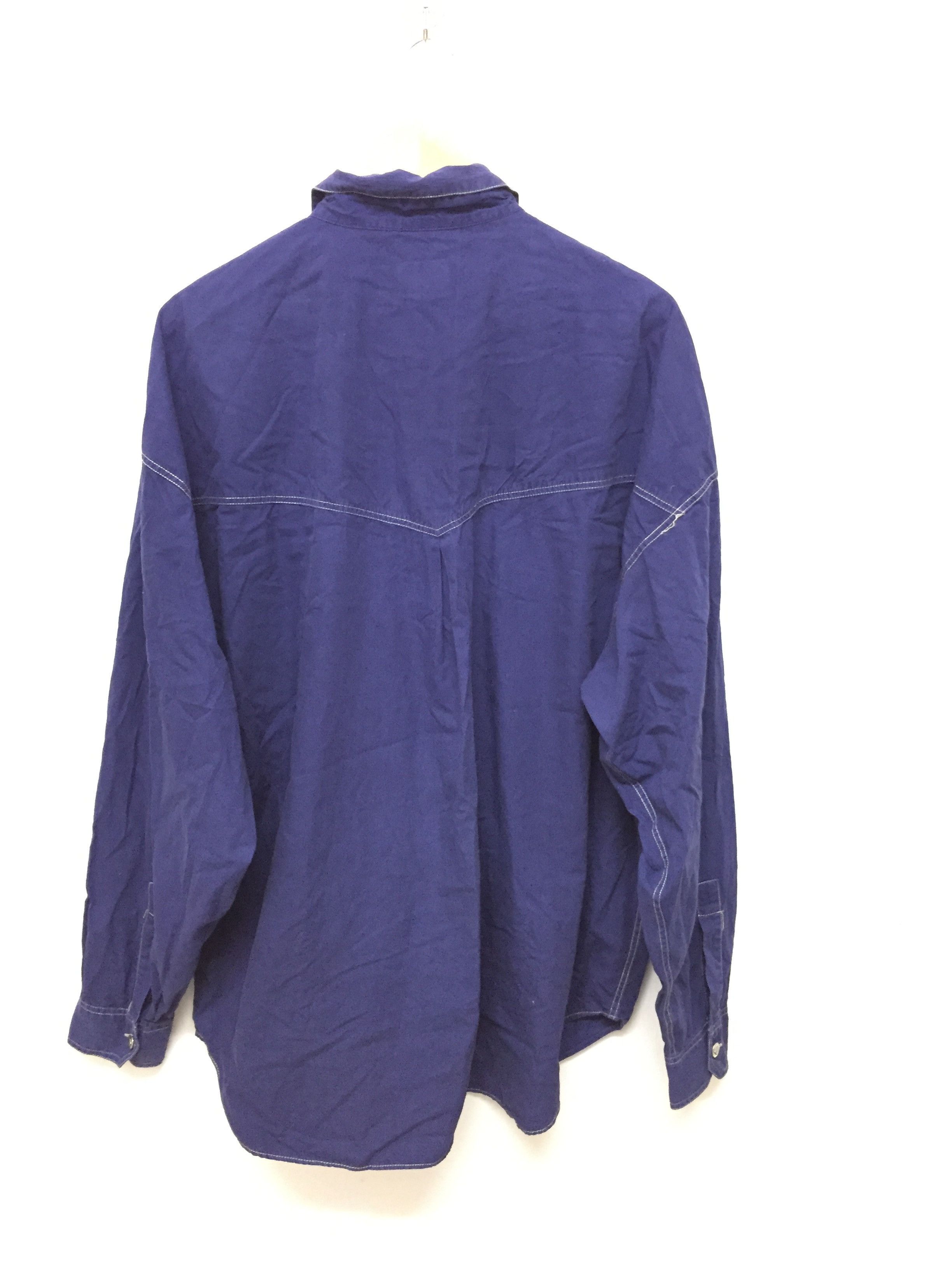 Versace × Versace Jeans Couture × Vintage 90's VERSACE Contrast stitch Medusa Head Button Button Down Size US XL / EU 56 / 4 - 9 Thumbnail