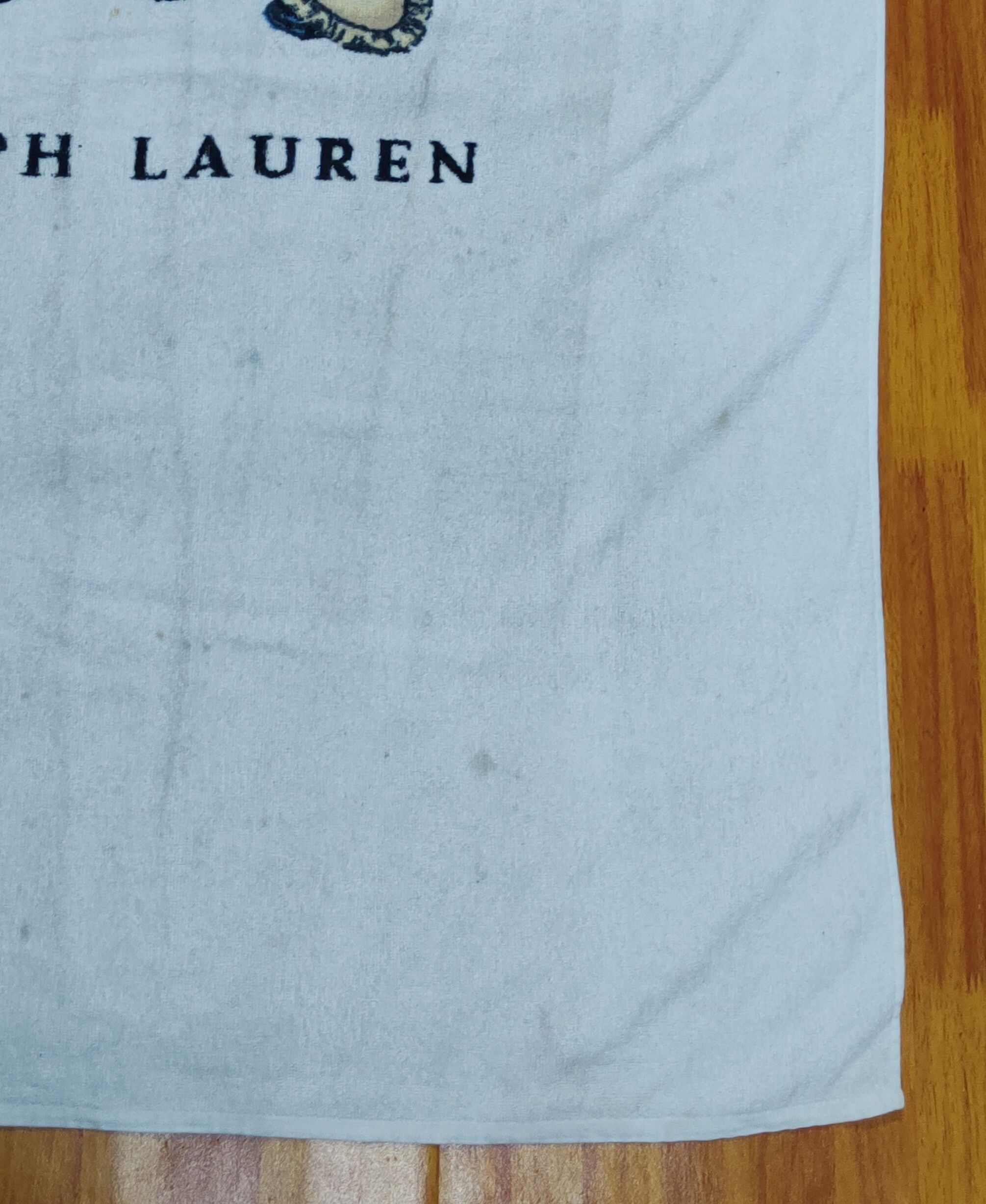 Polo Ralph Lauren × Ralph Lauren Ralph Lauren White Polo Bear Towel #S1049 Size ONE SIZE - 3 Thumbnail