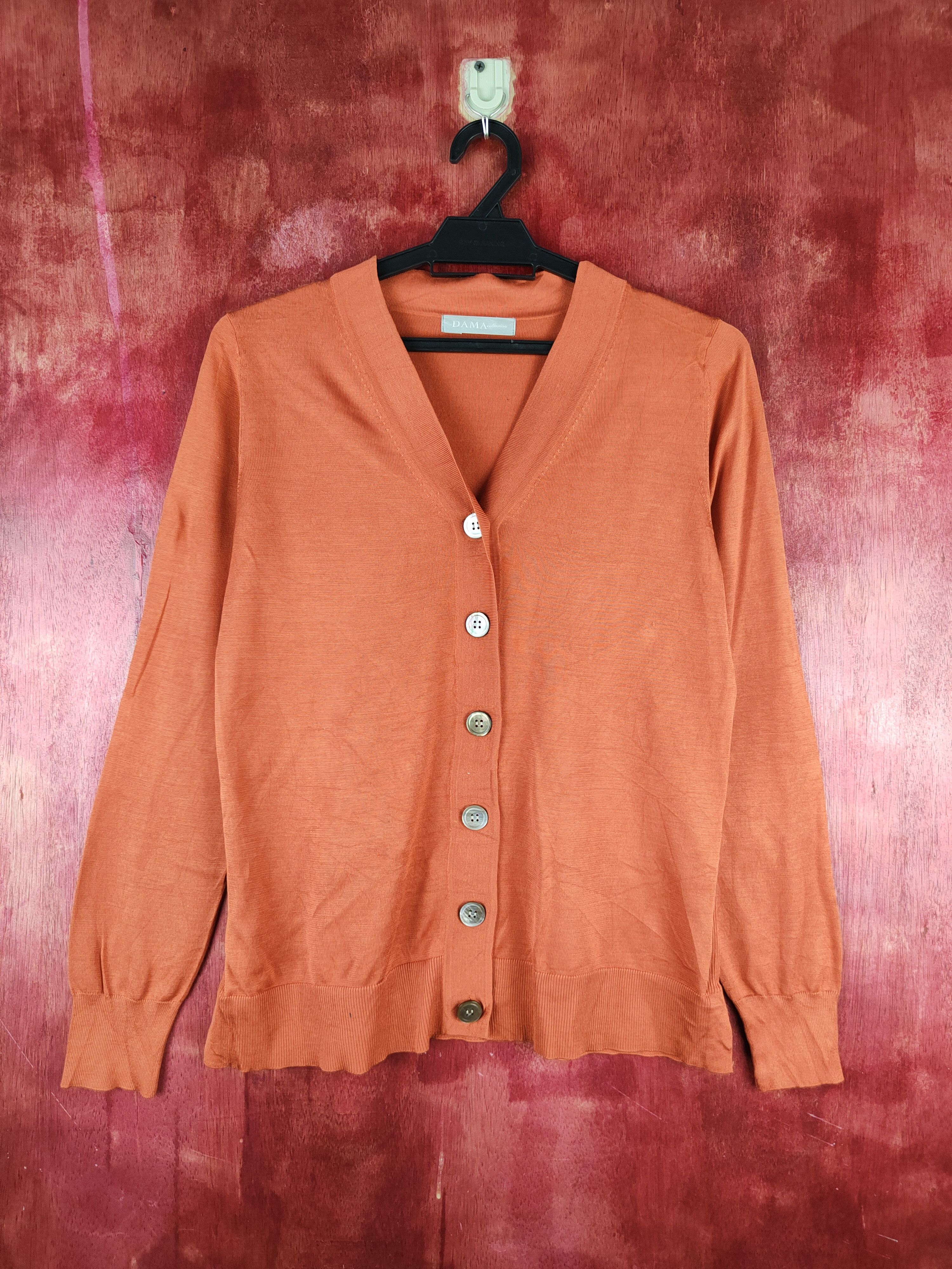 image of Dama Dark Orange Knitwear Cardigan S1103, Women's (Size Medium)