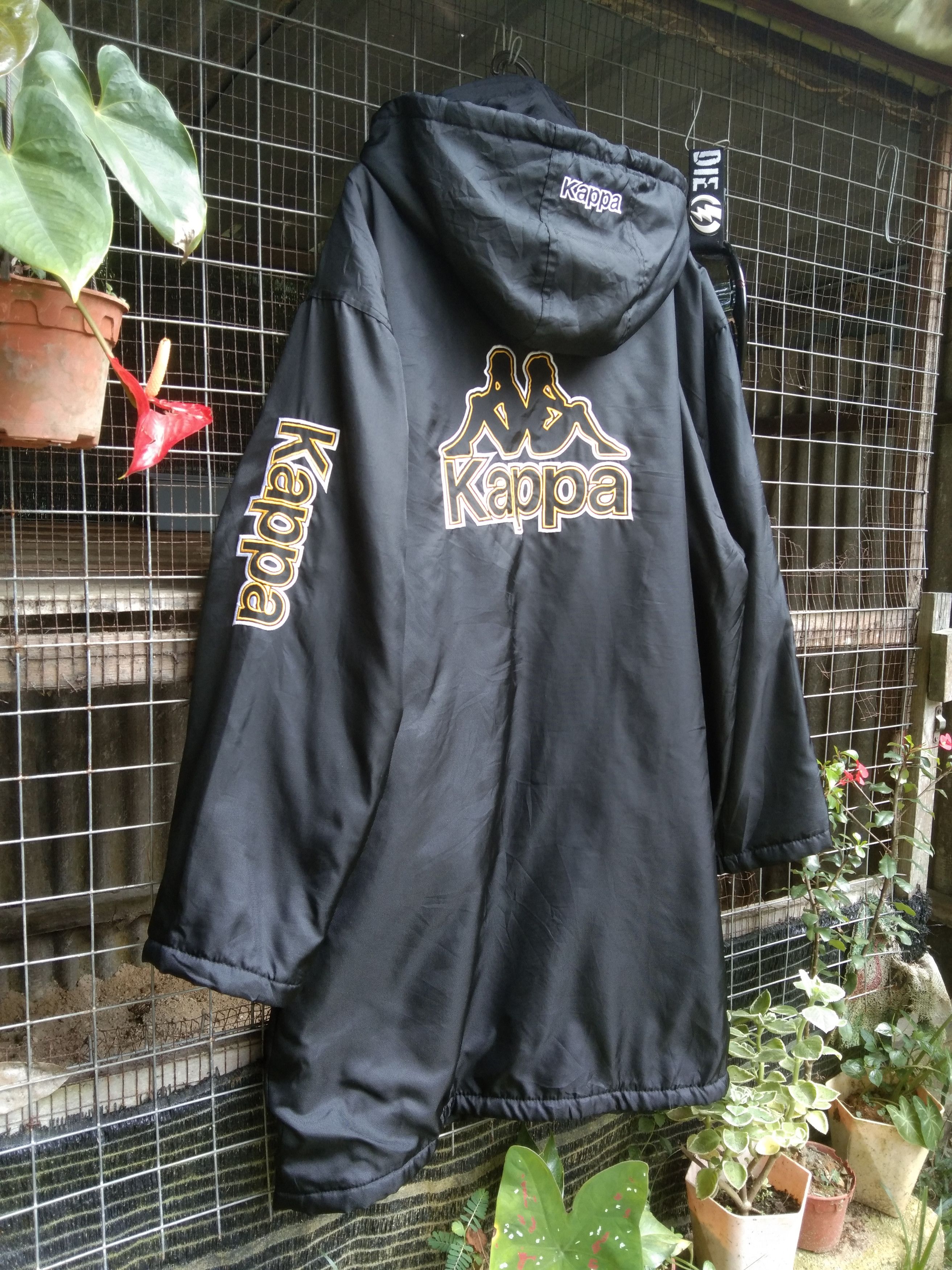 image of Italian Kappa Sherpa Parka Long Jacket, Men's (Size Large)