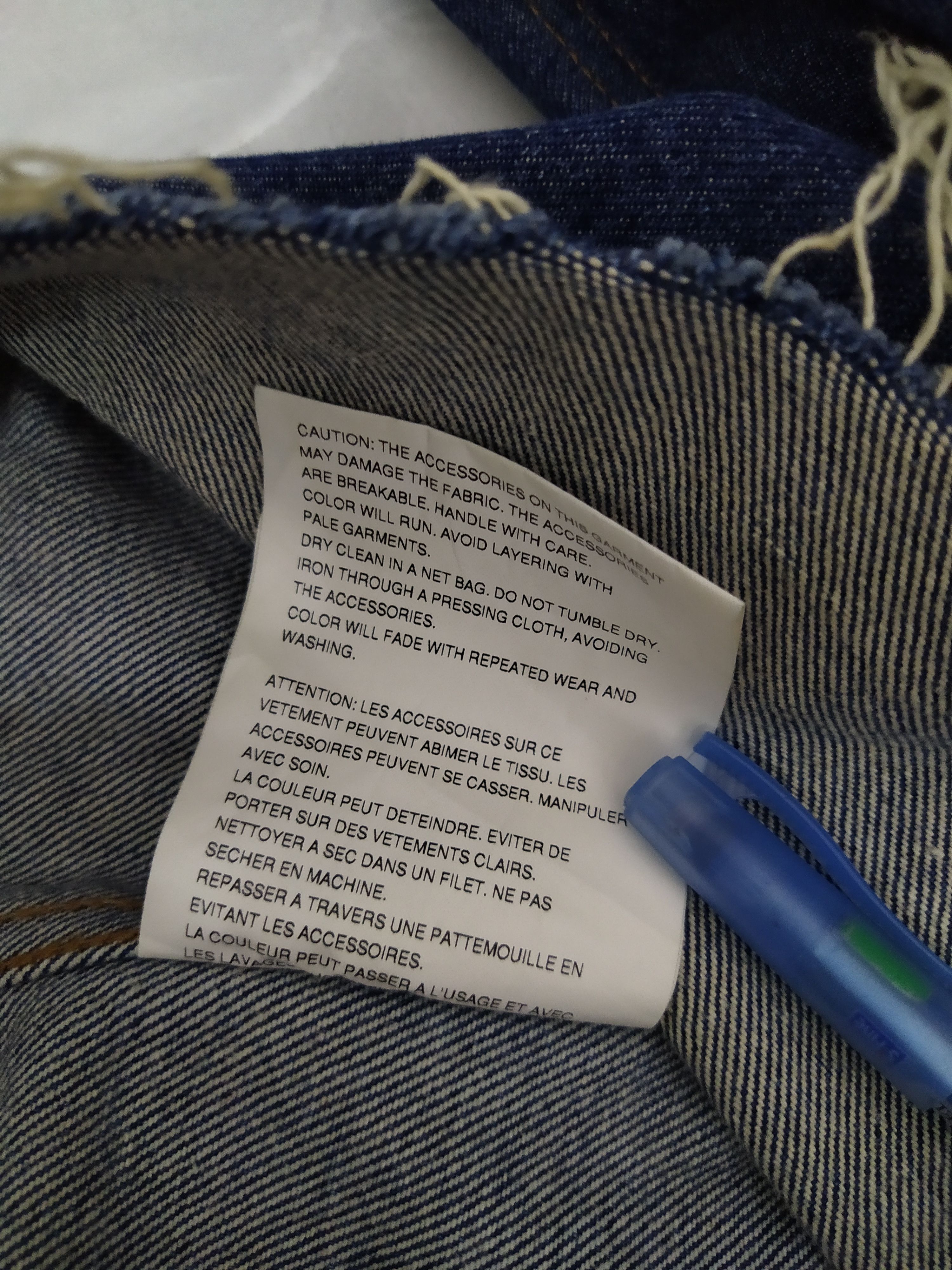 Comme des Garcons × Junya Watanabe 90s JUNYA WATANABE COMME DES GARCONS DENIM JACKET (B422) Size US S / EU 44-46 / 1 - 10 Thumbnail