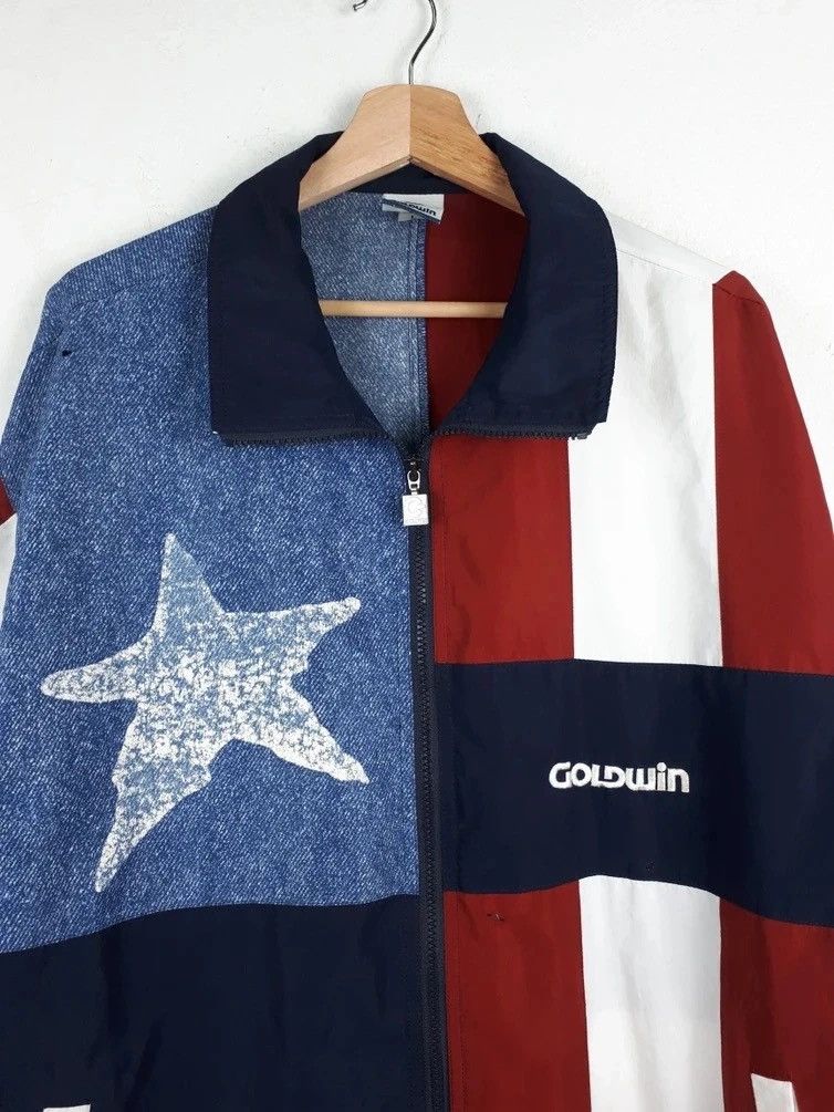 Goldwin × Japanese Brand × Vintage Vintage Goldwin Colourblok Zipper Up Jacket Size US L / EU 52-54 / 3 - 2 Thumbnail