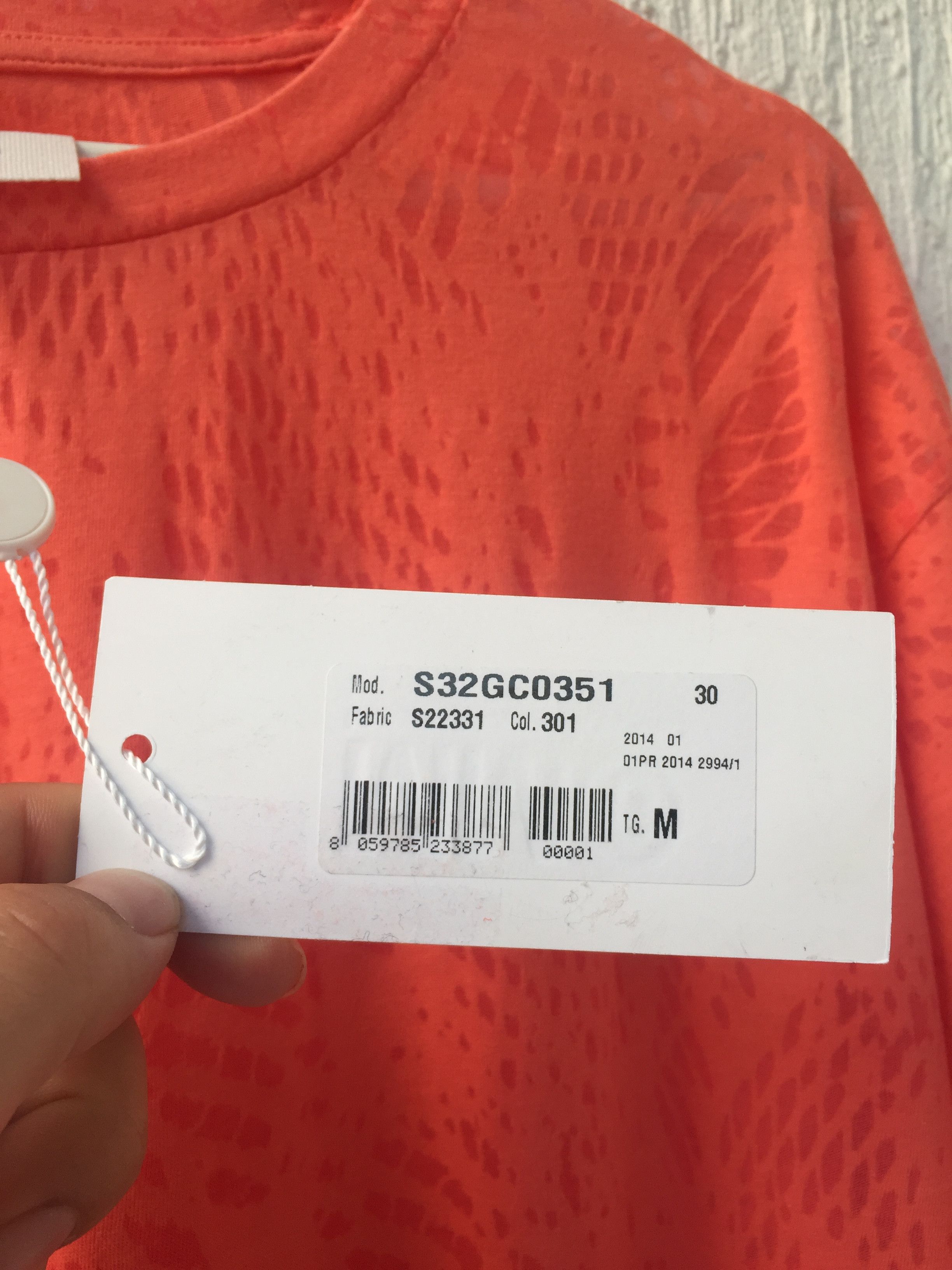 Maison Margiela BNWT orange tee Size US M / EU 48-50 / 2 - 5 Thumbnail