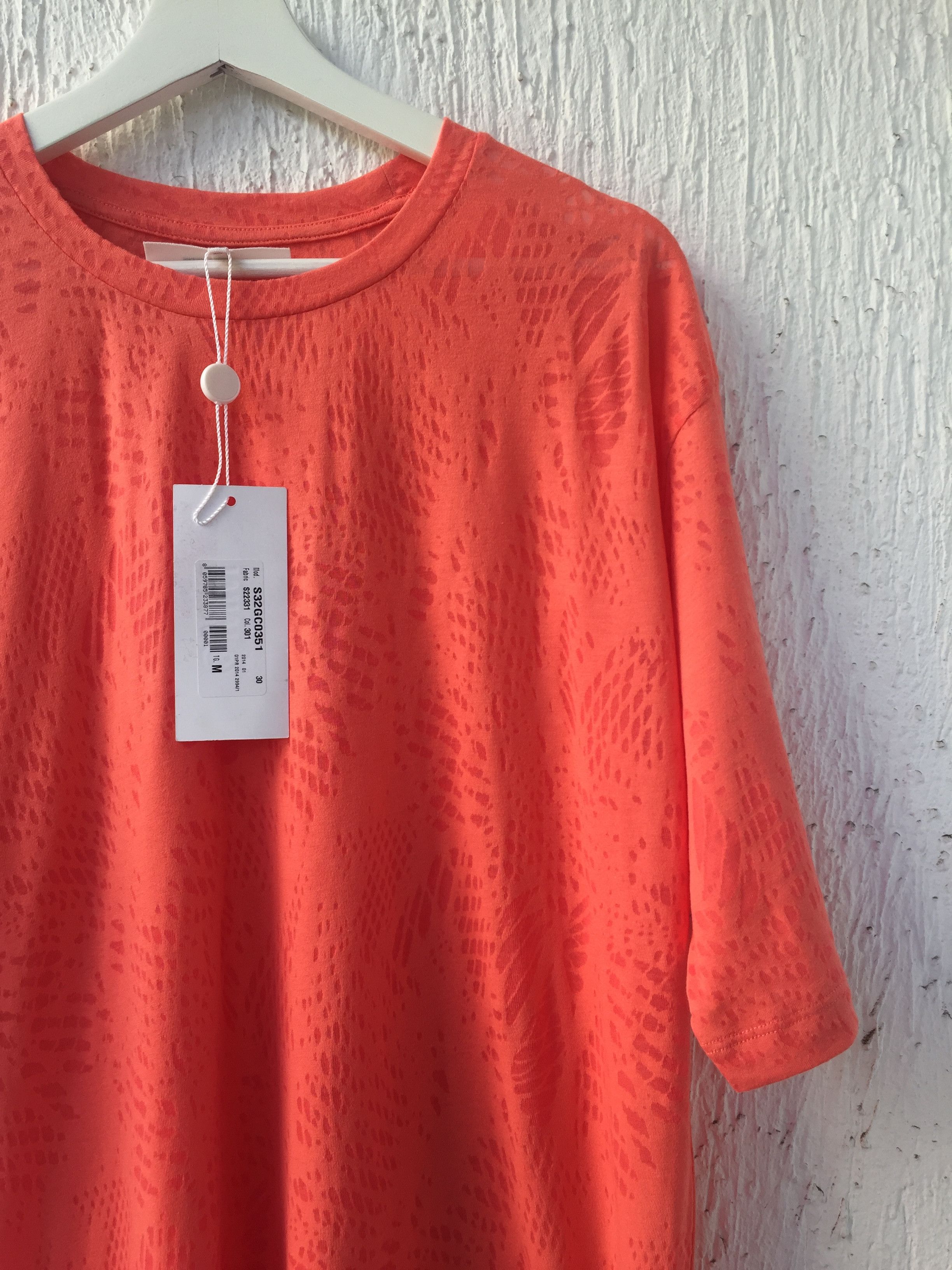 Maison Margiela BNWT orange tee Size US M / EU 48-50 / 2 - 2 Thumbnail