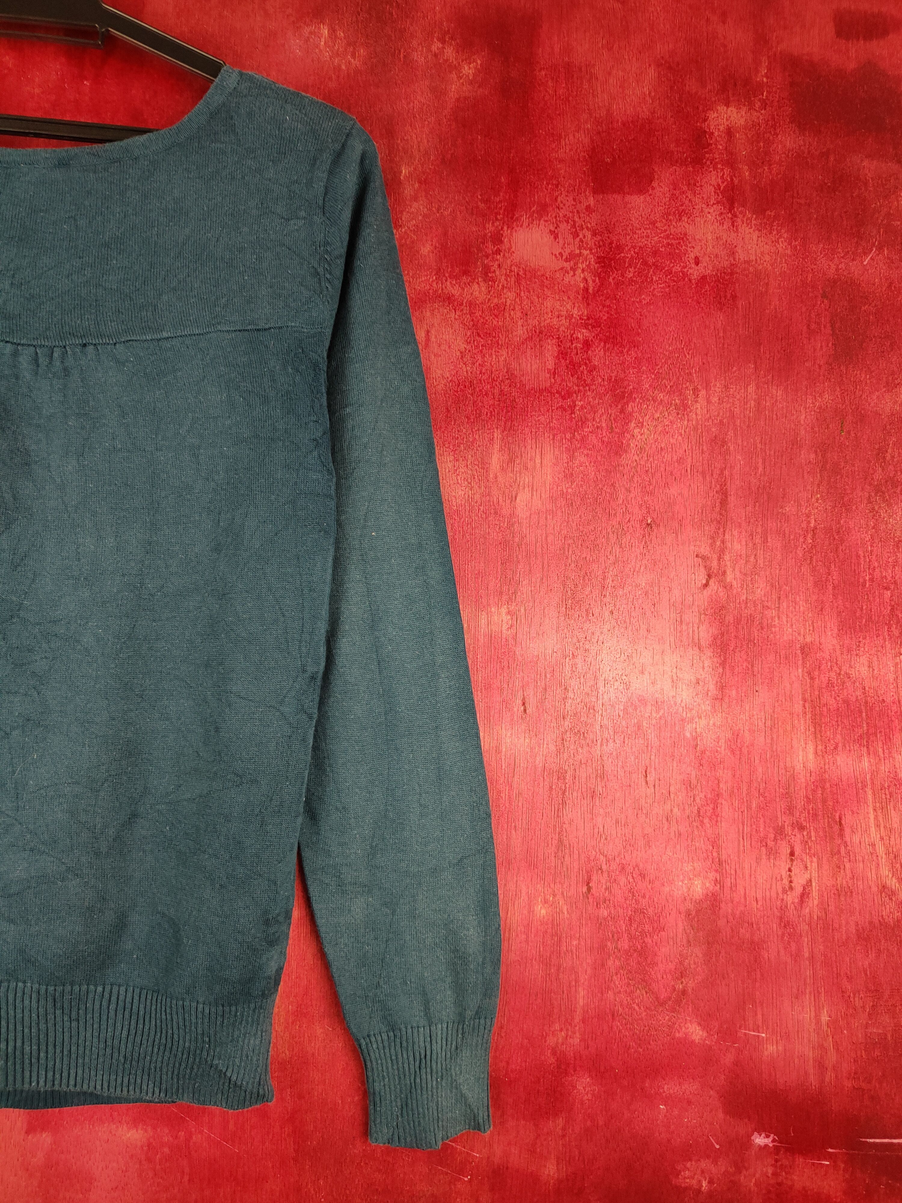 Japanese Brand Japanese Brand Dark Teal Knitwear Cardigan #S1102 Size M / US 6-8 / IT 42-44 - 9 Thumbnail