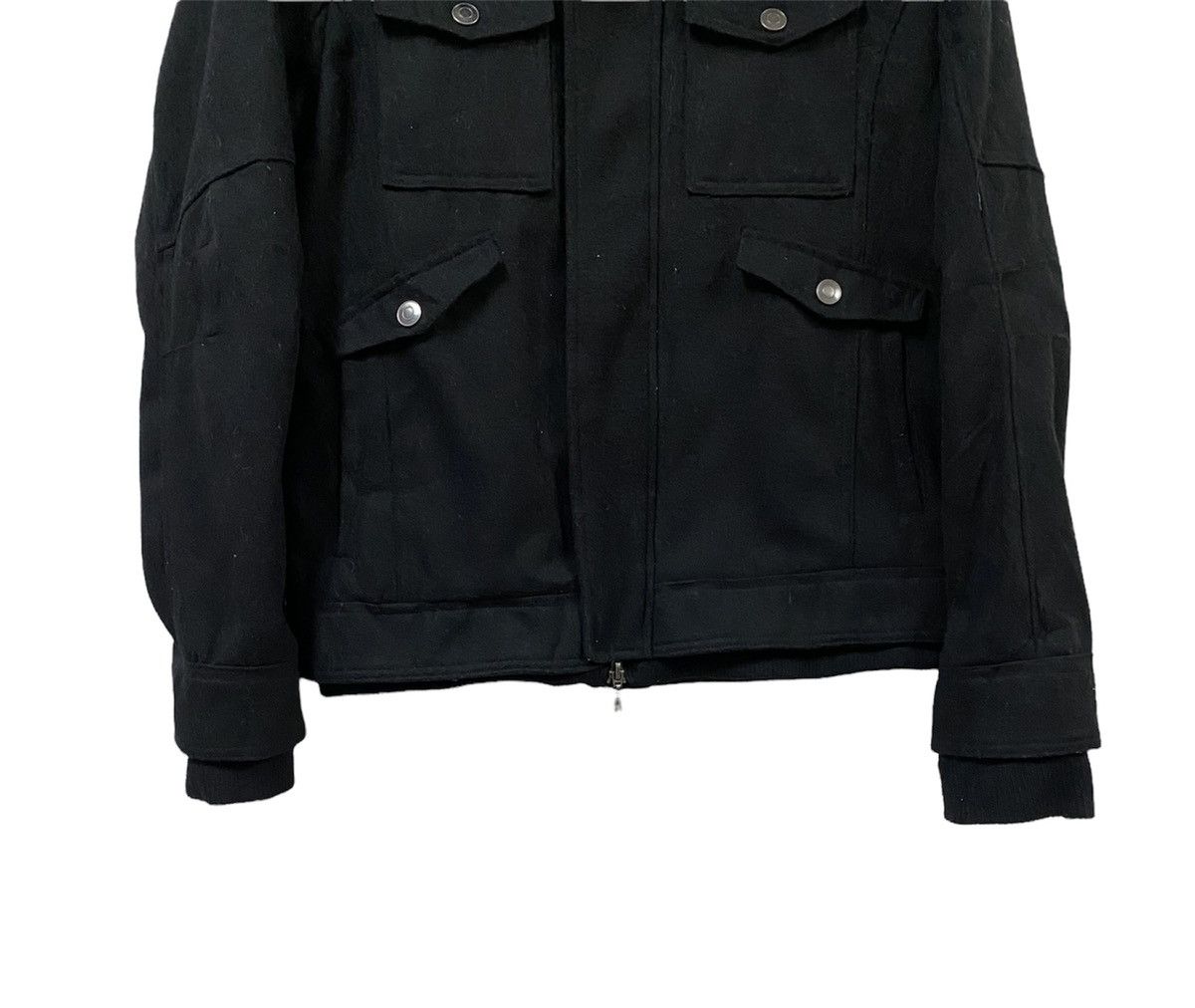 In The Attic × Malcolm McLaren × Vintage In The Attic Homme Cargo Pocket Wool Jacket Size US L / EU 52-54 / 3 - 4 Thumbnail