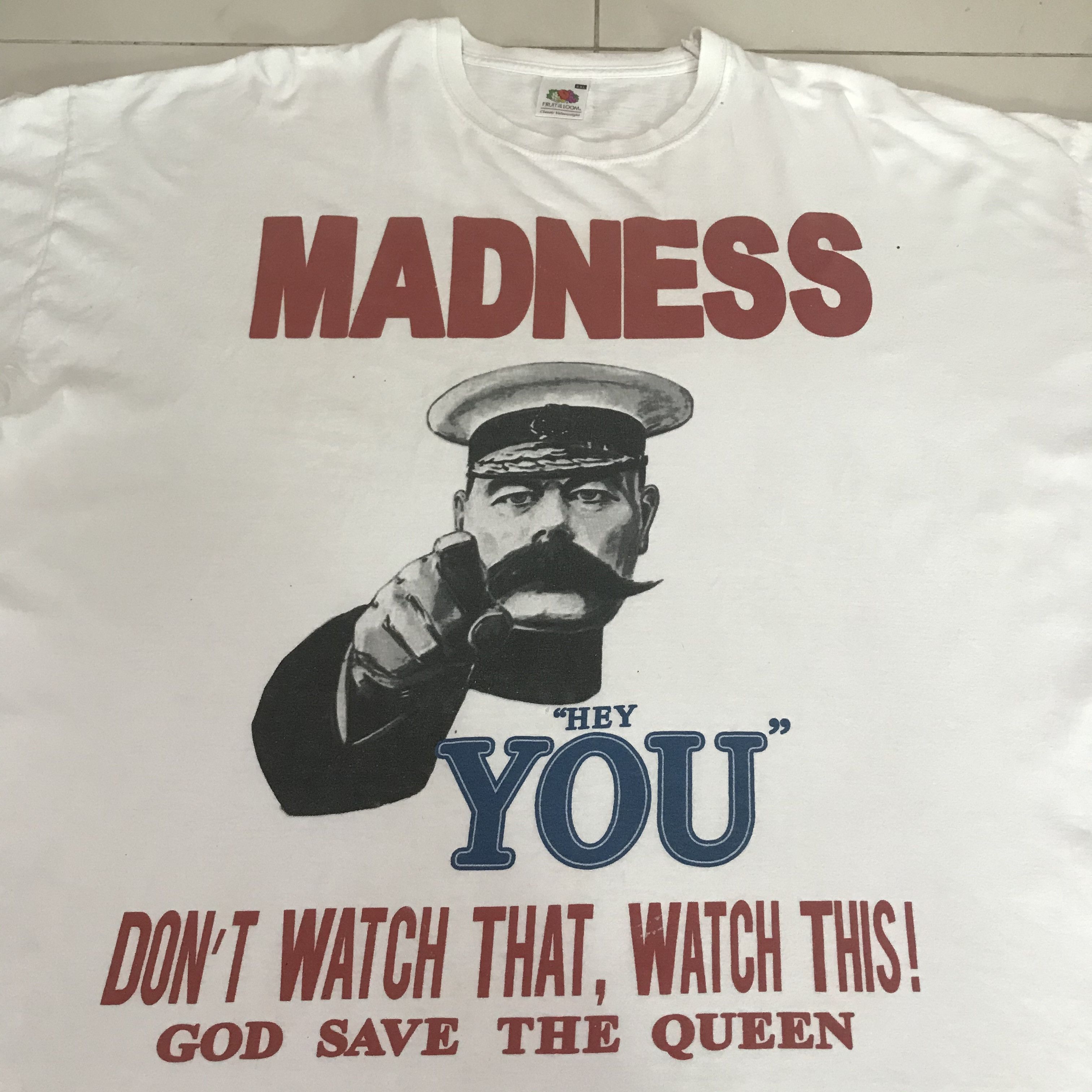 Vintage Y2K Madness English Ska Band Promo Tee