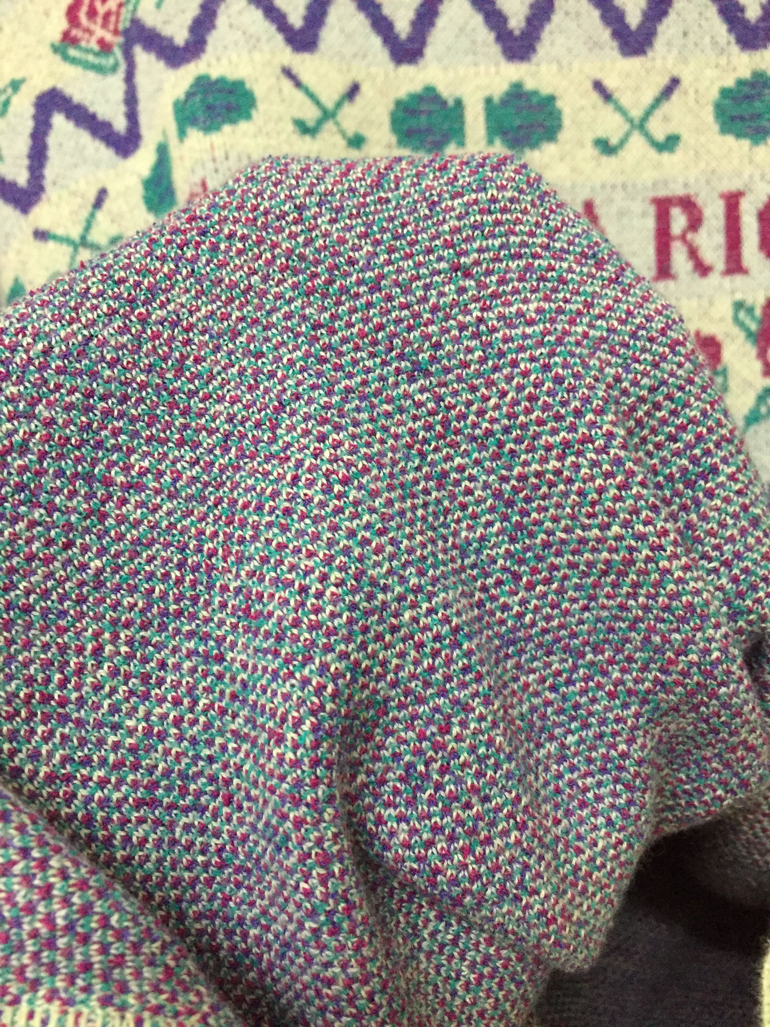 Nina Ricci 90's Nina Ricci sport intarsia jacquard rose knitting Size L / US 10 / IT 46 - 7 Thumbnail