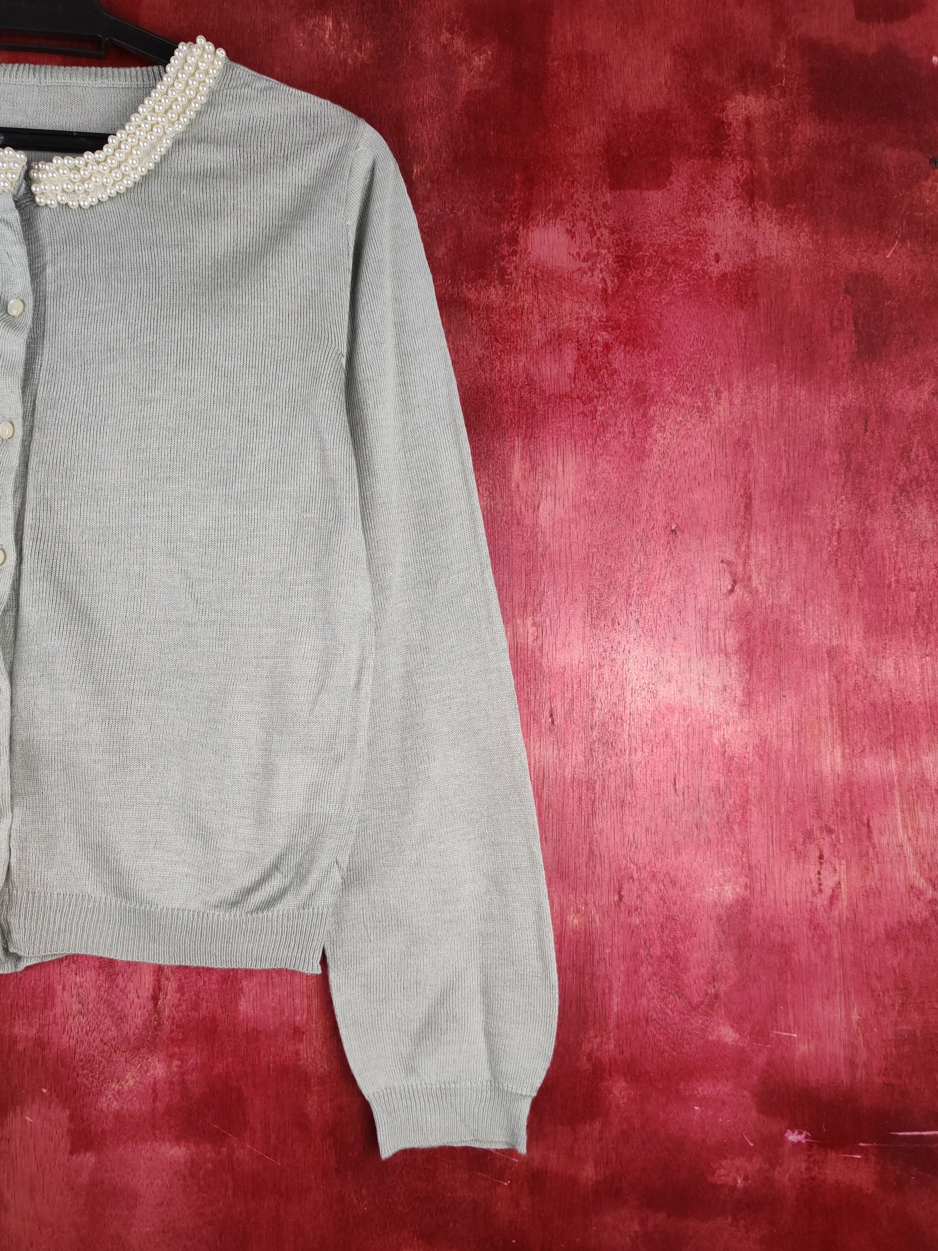Japanese Brand Anywise Silver Knitwear Cardigan japan vintage #S1100 Size M / US 6-8 / IT 42-44 - 5 Thumbnail