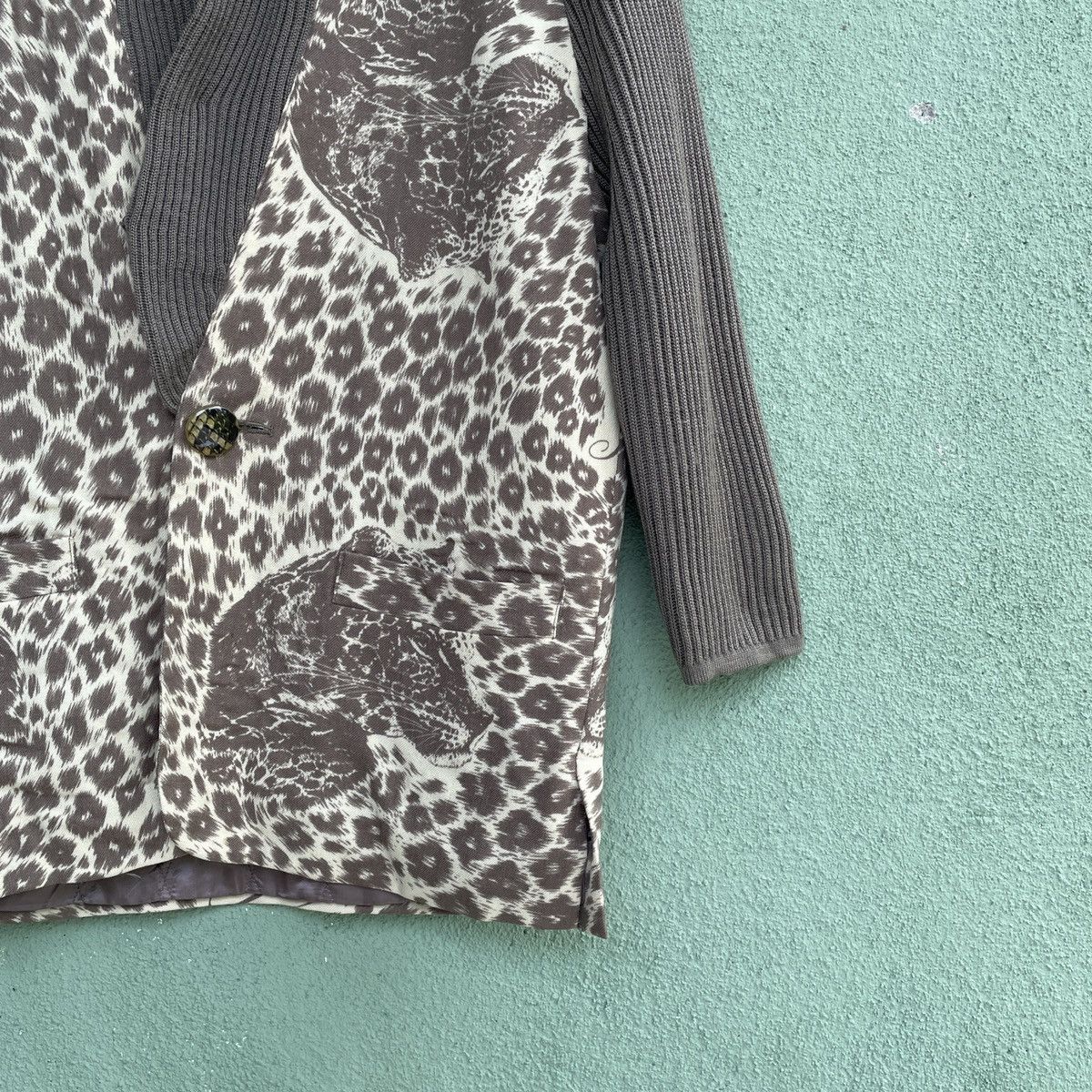 Aran Isles Knitwear Vintage‼️ GK Leopord Cardigan Knitwear Rare Design Size US M / EU 48-50 / 2 - 6 Thumbnail