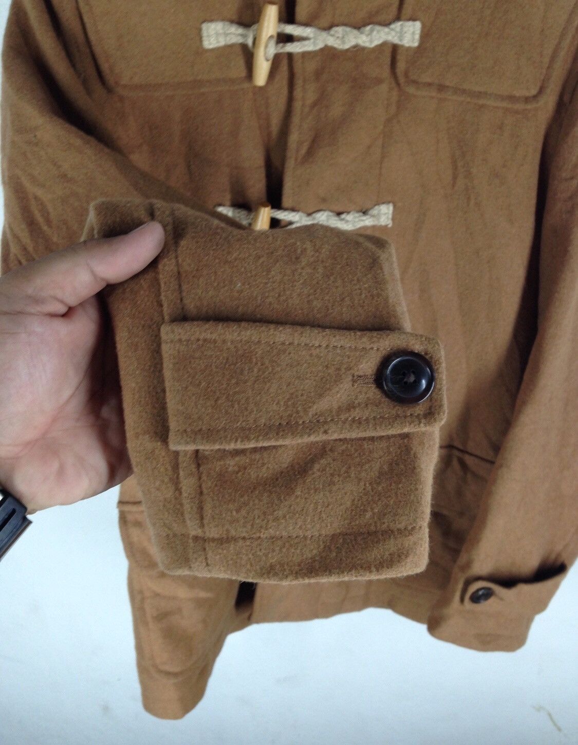 Japanese Brand Back Number Wool Hoodie Coat Jacket Size US L / EU 52-54 / 3 - 4 Thumbnail