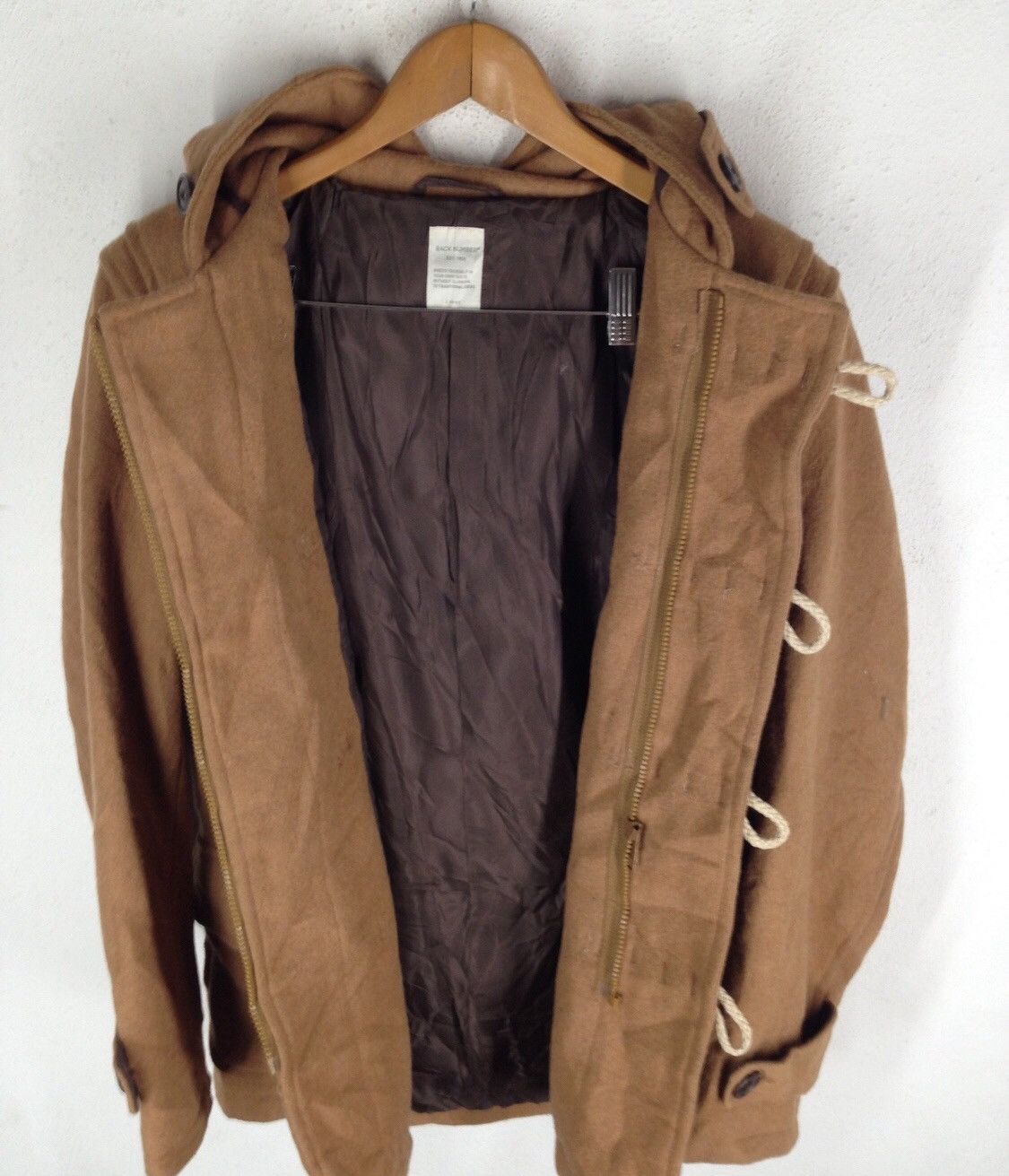 Japanese Brand Back Number Wool Hoodie Coat Jacket Size US L / EU 52-54 / 3 - 8 Thumbnail