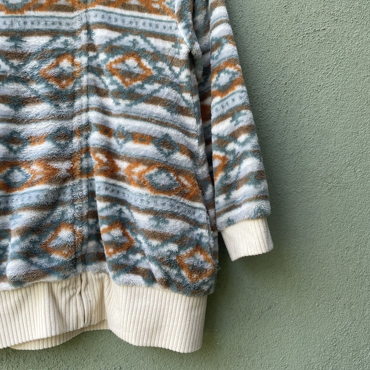 Japanese Brand Vintage BASIC TONE CLOTHE Navajo Style Zipper Hooded Jacket Size US S / EU 44-46 / 1 - 6 Thumbnail
