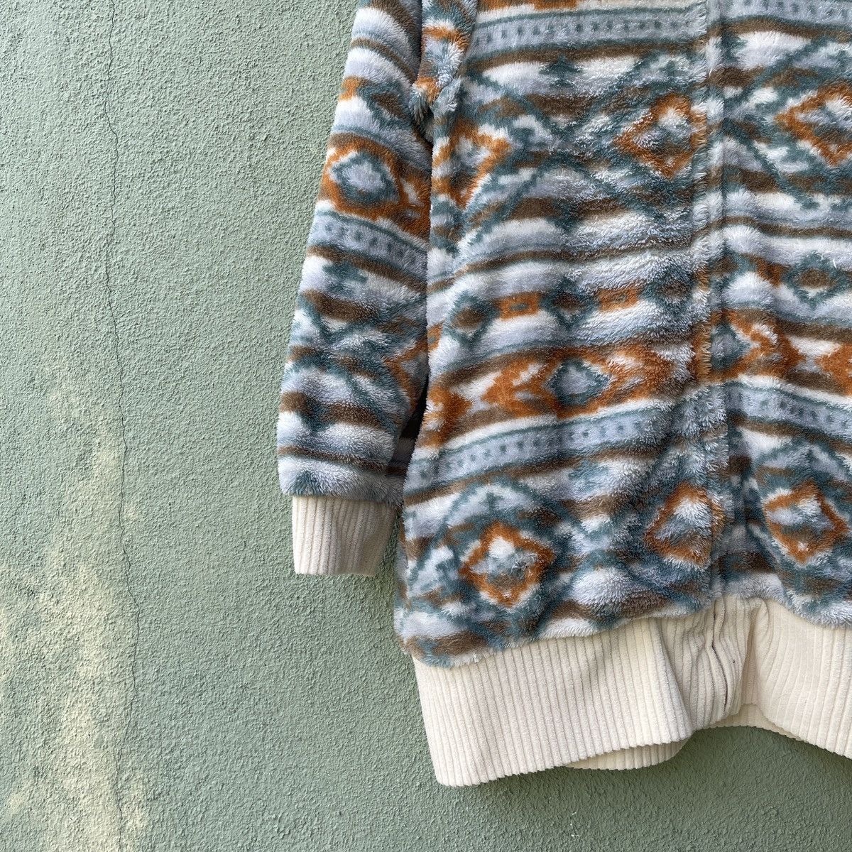 Japanese Brand Vintage BASIC TONE CLOTHE Navajo Style Zipper Hooded Jacket Size US S / EU 44-46 / 1 - 5 Thumbnail