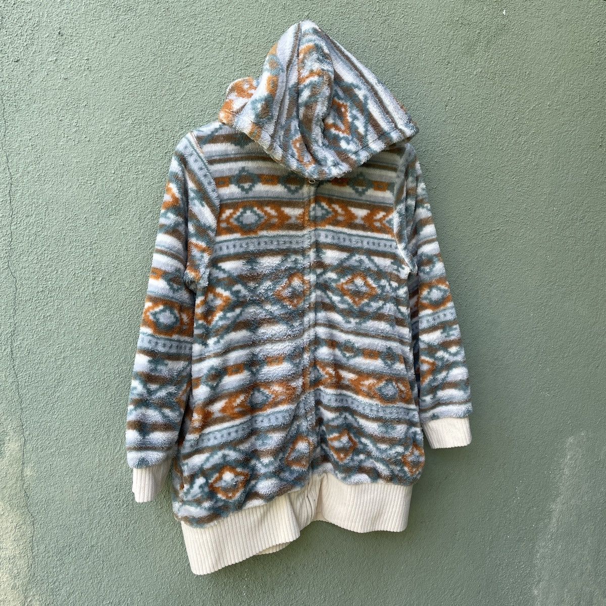 Japanese Brand Vintage BASIC TONE CLOTHE Navajo Style Zipper Hooded Jacket Size US S / EU 44-46 / 1 - 2 Thumbnail