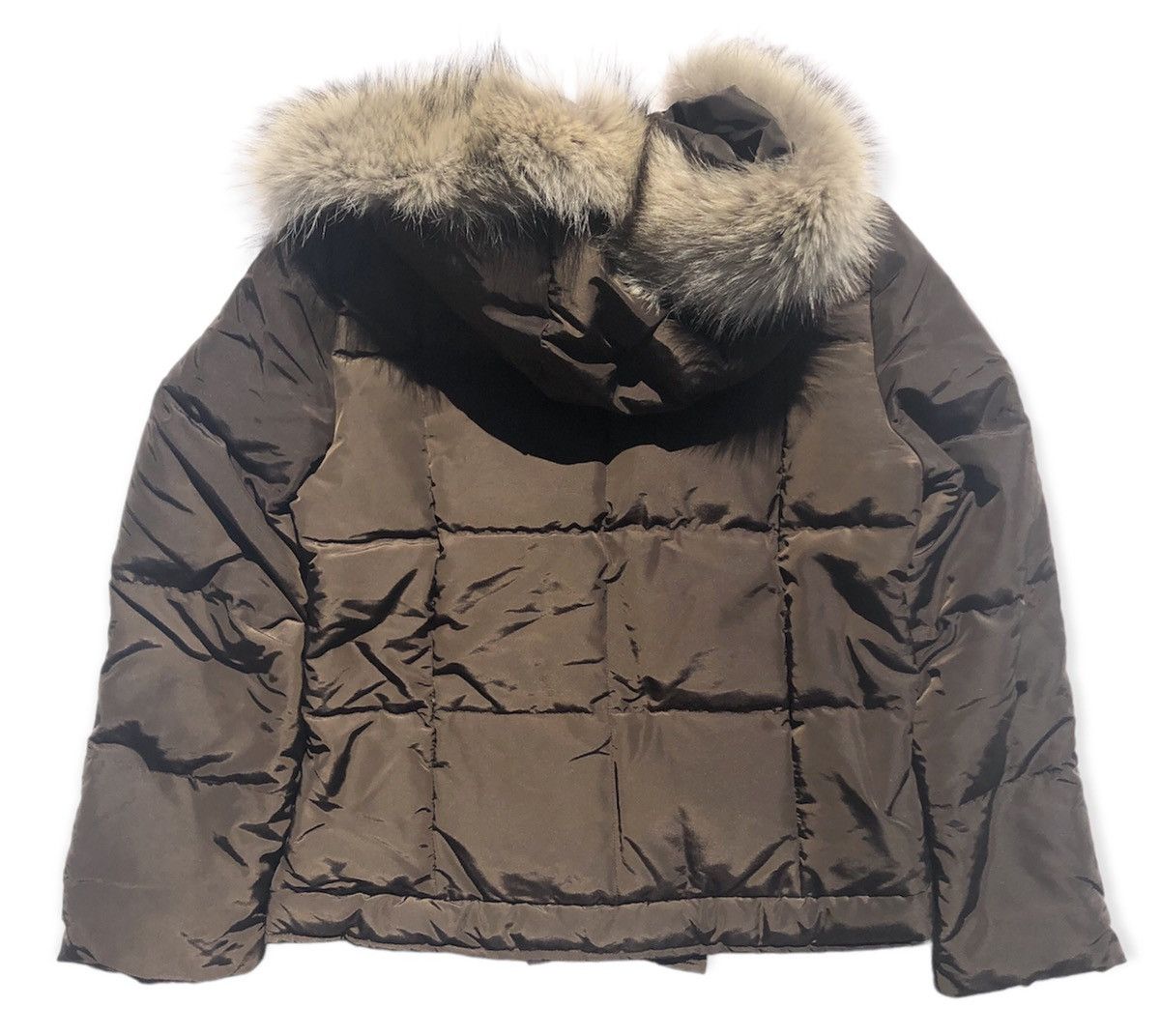 Max Mara Max Mara Weekend Brown Padded Down Fur Hood Parka Jacket Size M / US 6-8 / IT 42-44 - 2 Thumbnail