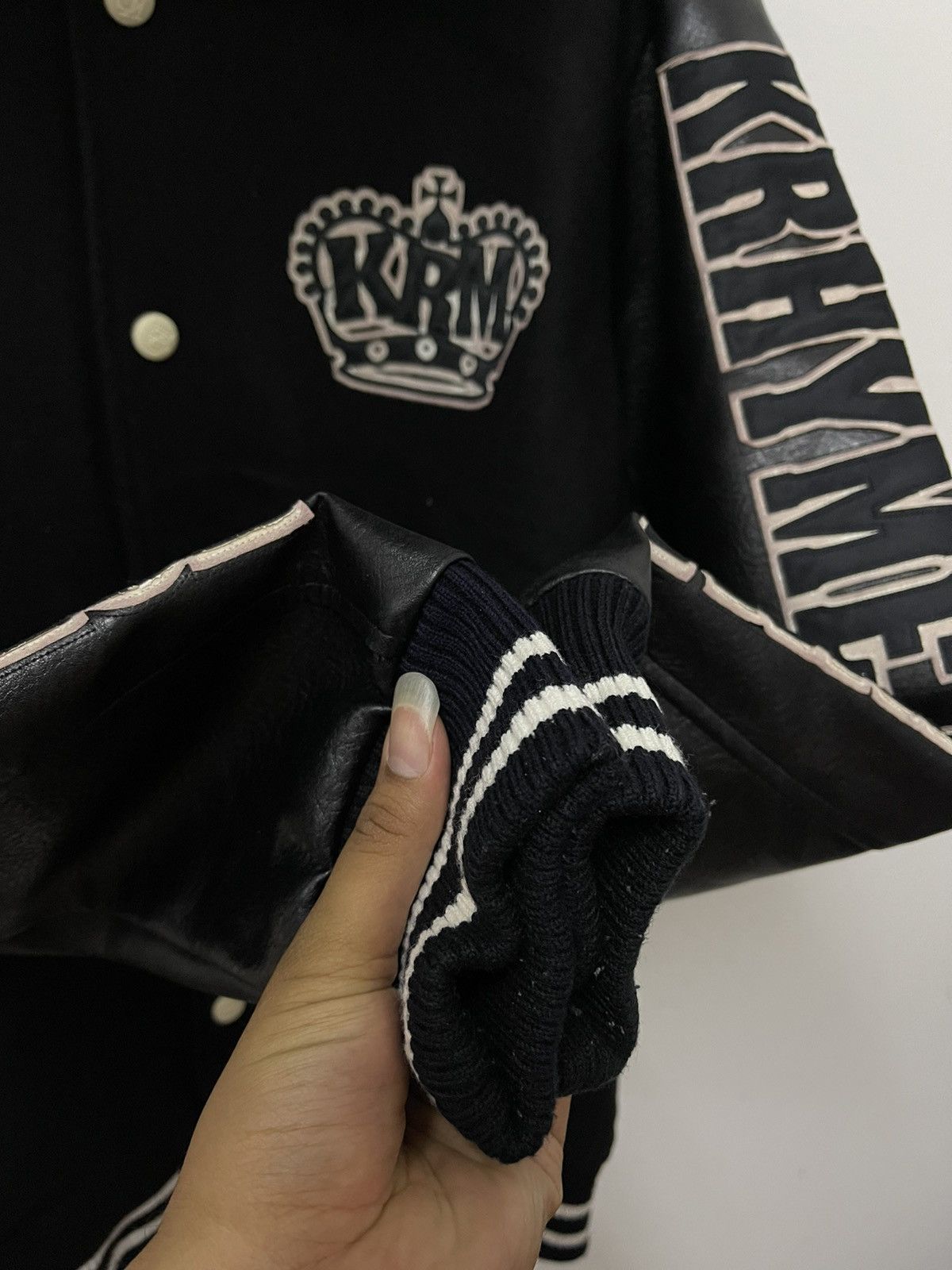Vintage Vintage Krhyme Denim ThePlayer Choice Gambler varsity Jacket Size US XL / EU 56 / 4 - 11 Thumbnail