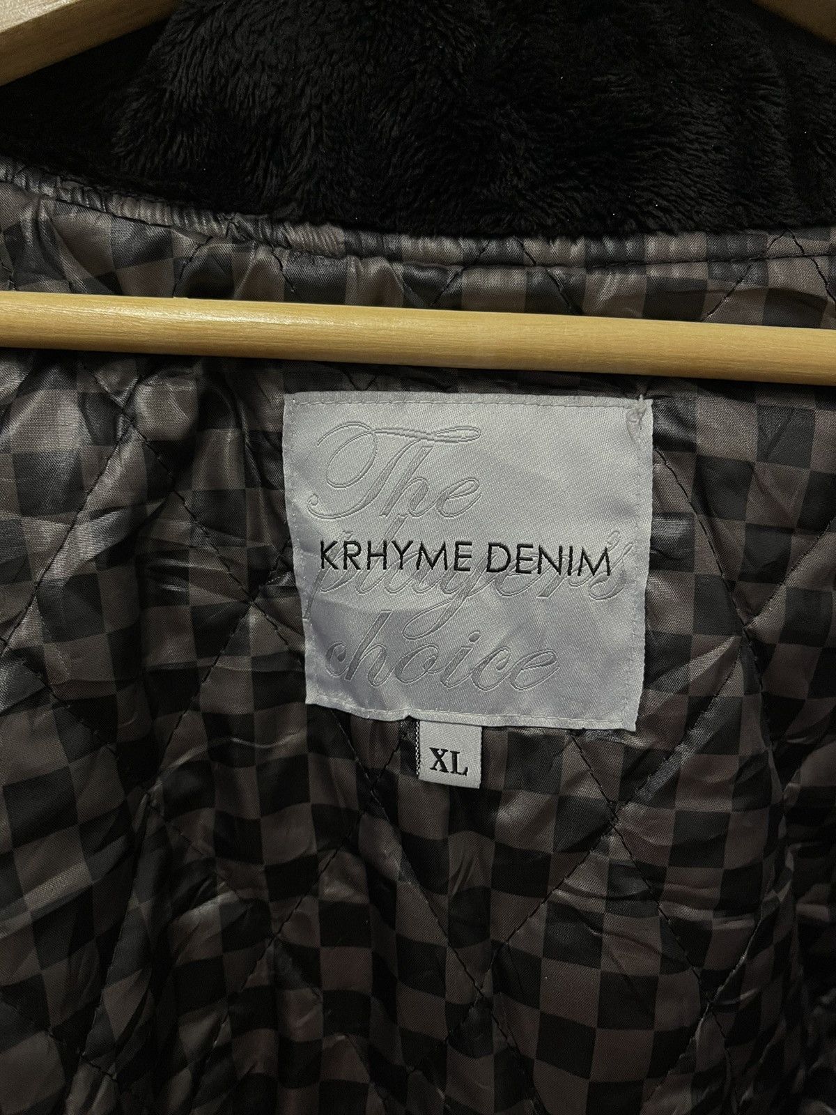 Vintage Vintage Krhyme Denim ThePlayer Choice Gambler varsity Jacket Size US XL / EU 56 / 4 - 16 Thumbnail