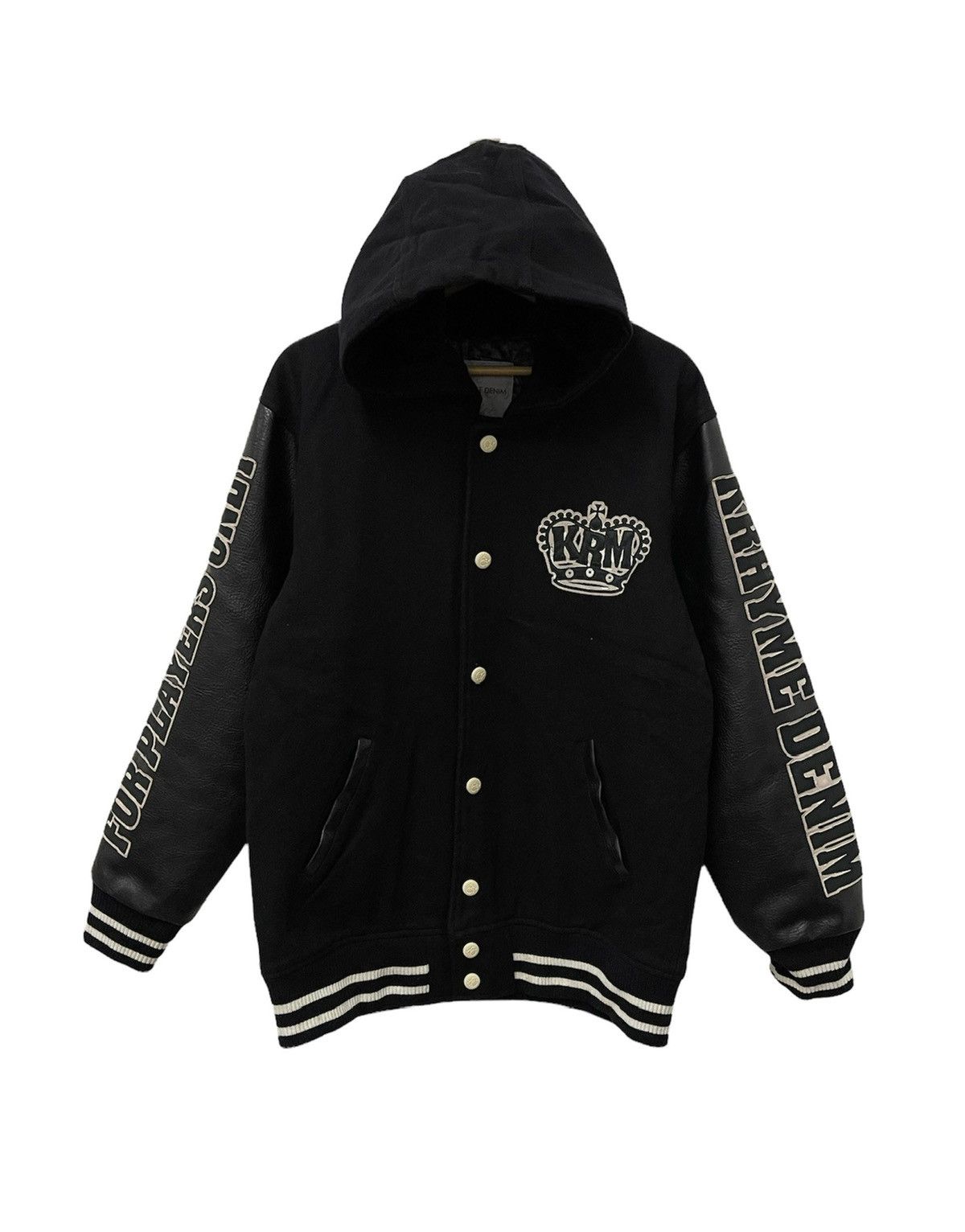 Vintage Vintage Krhyme Denim ThePlayer Choice Gambler varsity Jacket Size US XL / EU 56 / 4 - 5 Thumbnail