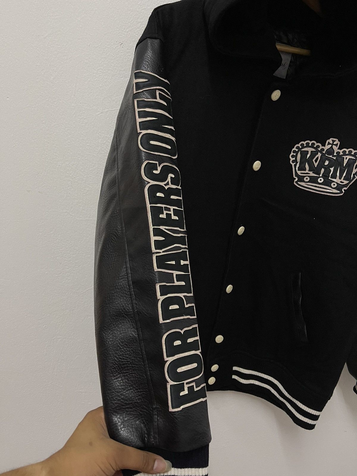 Vintage Vintage Krhyme Denim ThePlayer Choice Gambler varsity Jacket Size US XL / EU 56 / 4 - 8 Thumbnail
