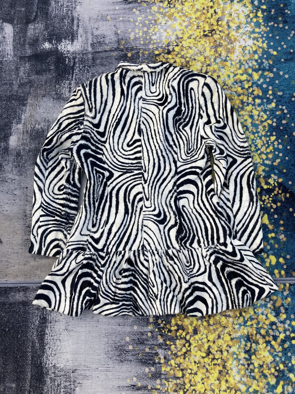 Japanese Brand JUNKO KOSHINO ZEBRA MOTIF JACKET Size US M / EU 48-50 / 2 - 3 Thumbnail
