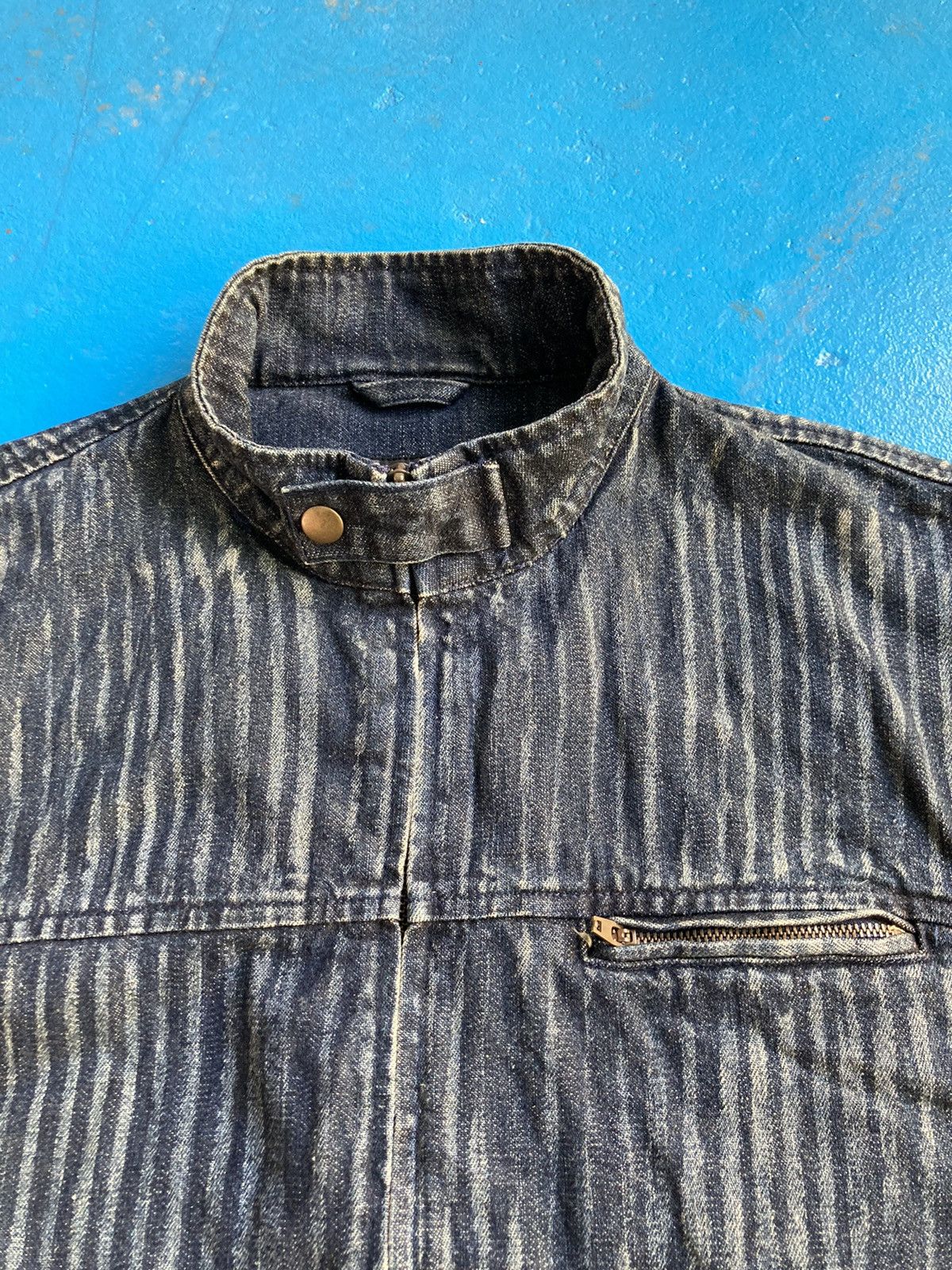 Japanese Brand Power to The People Denim Zipper Jacket Size US L / EU 52-54 / 3 - 4 Thumbnail