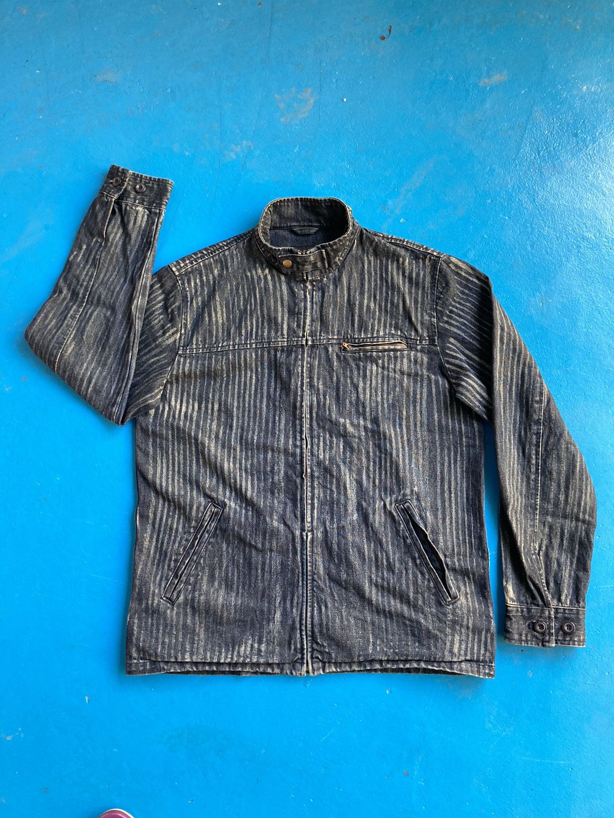 Japanese Brand Power to The People Denim Zipper Jacket Size US L / EU 52-54 / 3 - 1 Thumbnail