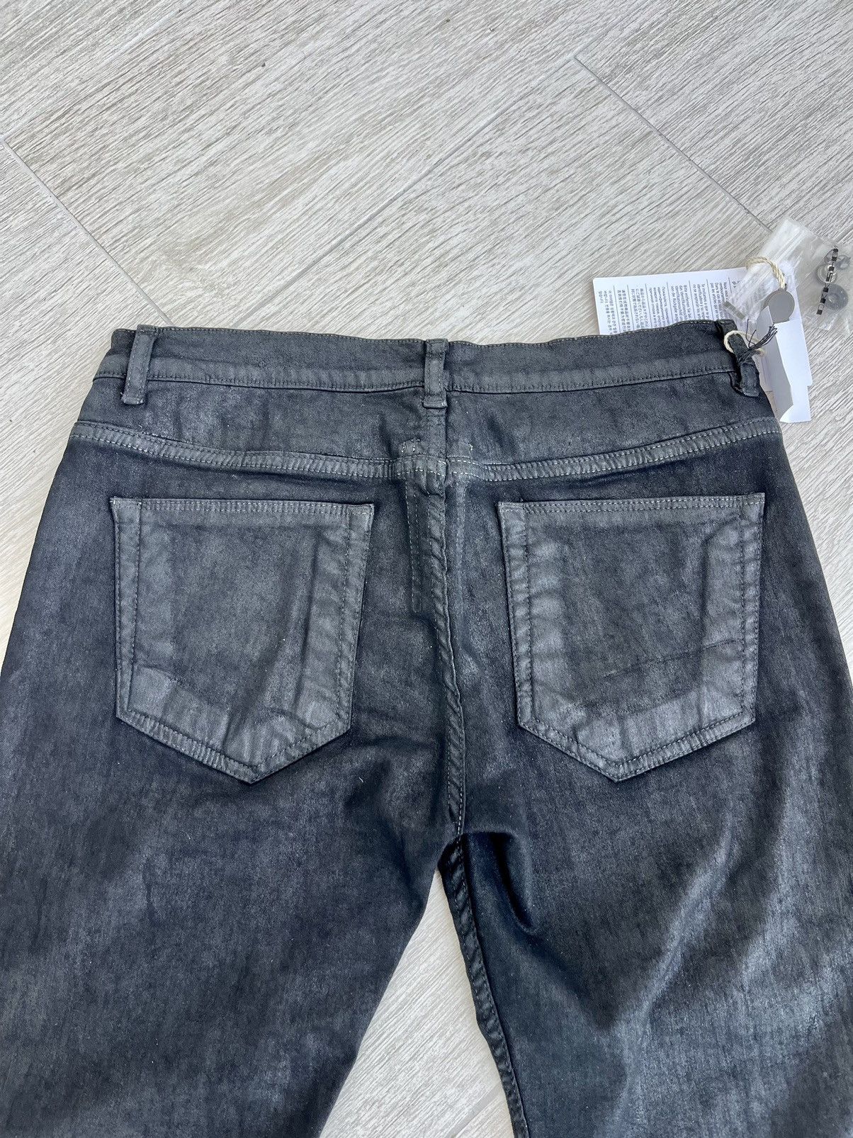 Rick Owens × Rick Owens Drkshdw NEW 🔥 ARCHIVE BLACK SCRUB DETROIT CUT FAUN ASAP CARTI TRAVIS Size US 28 / EU 44 - 4 Thumbnail